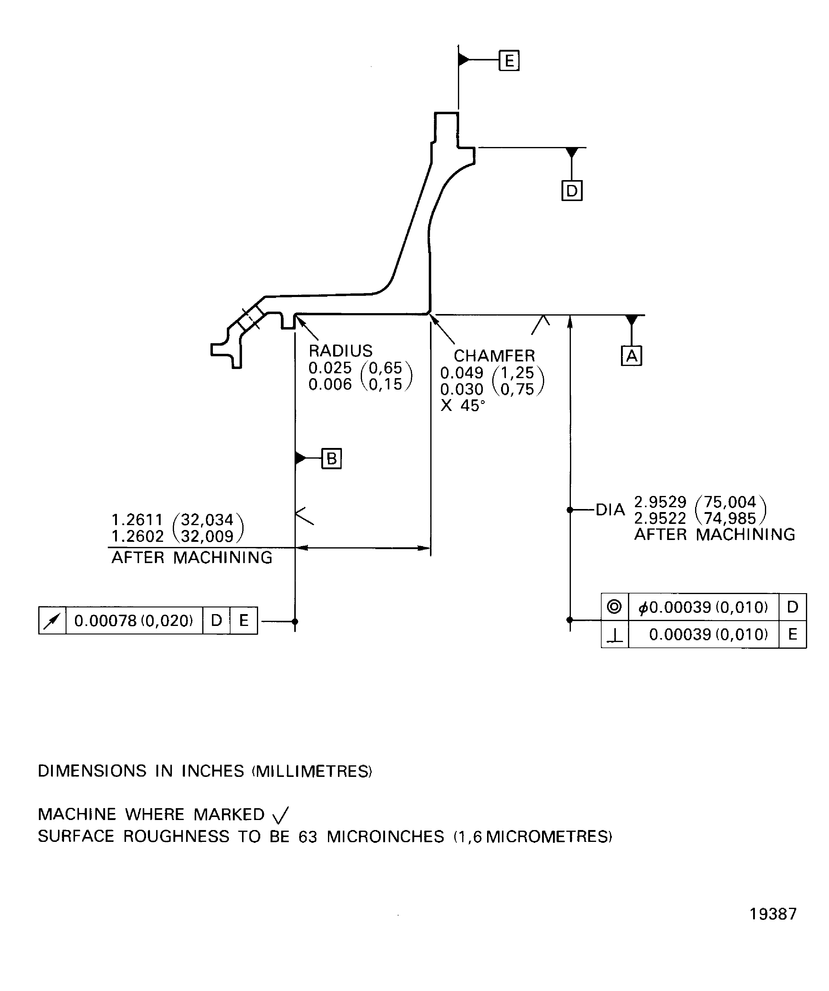 Repair details and dimensions