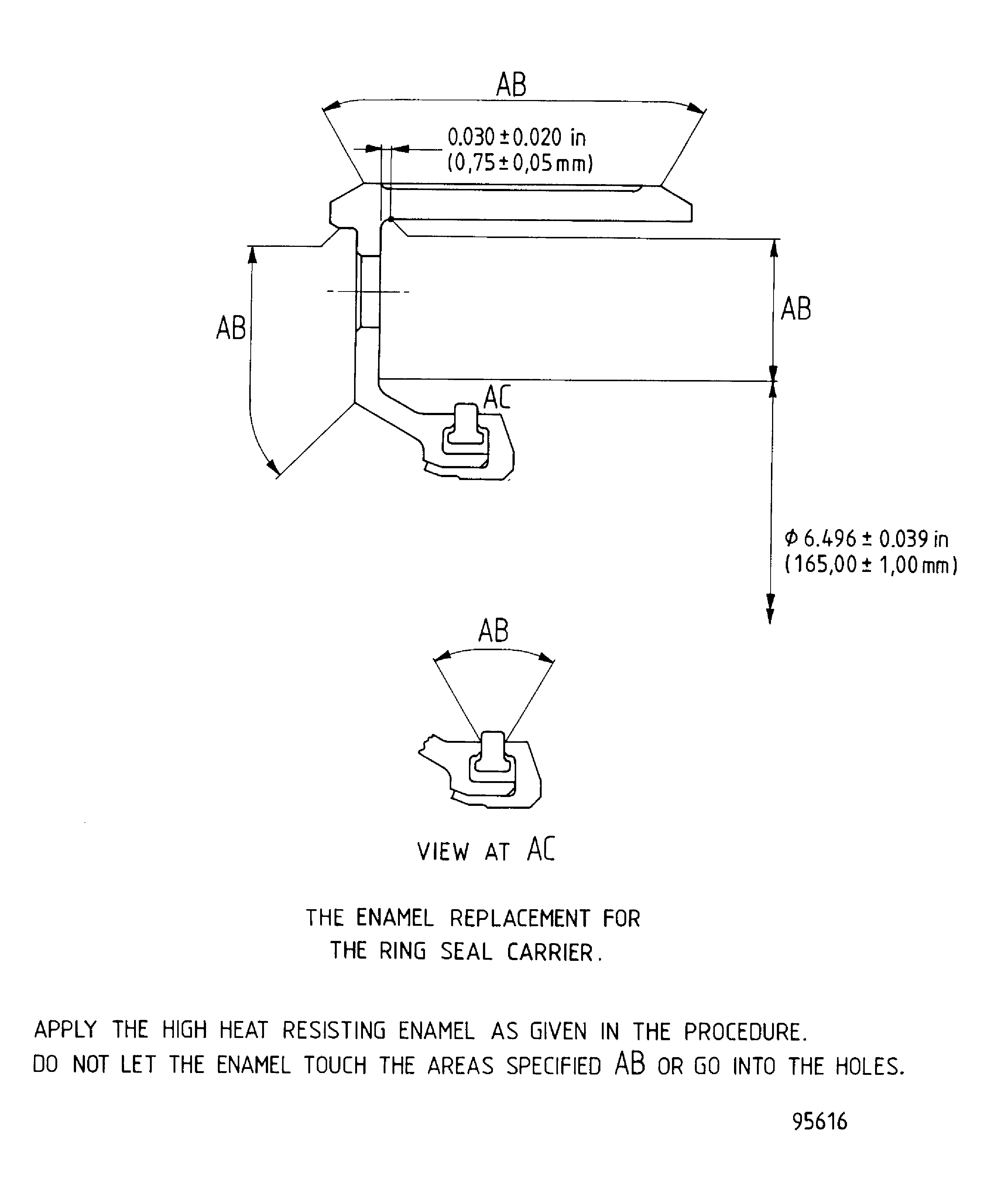Repair details and dimensions - Assembly A