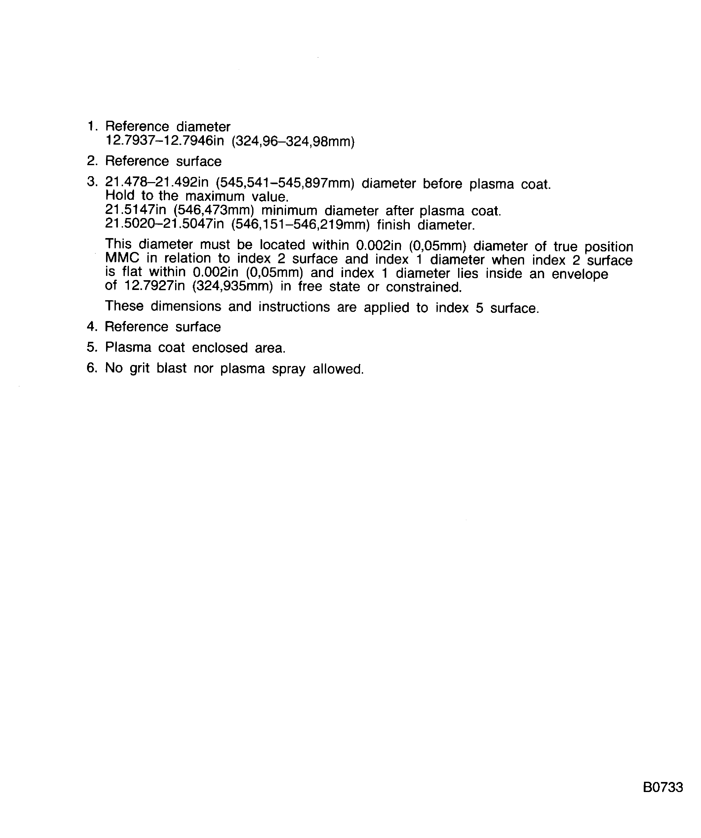 Apply powder to the snap diameter of the No. 1 bearing support assembly