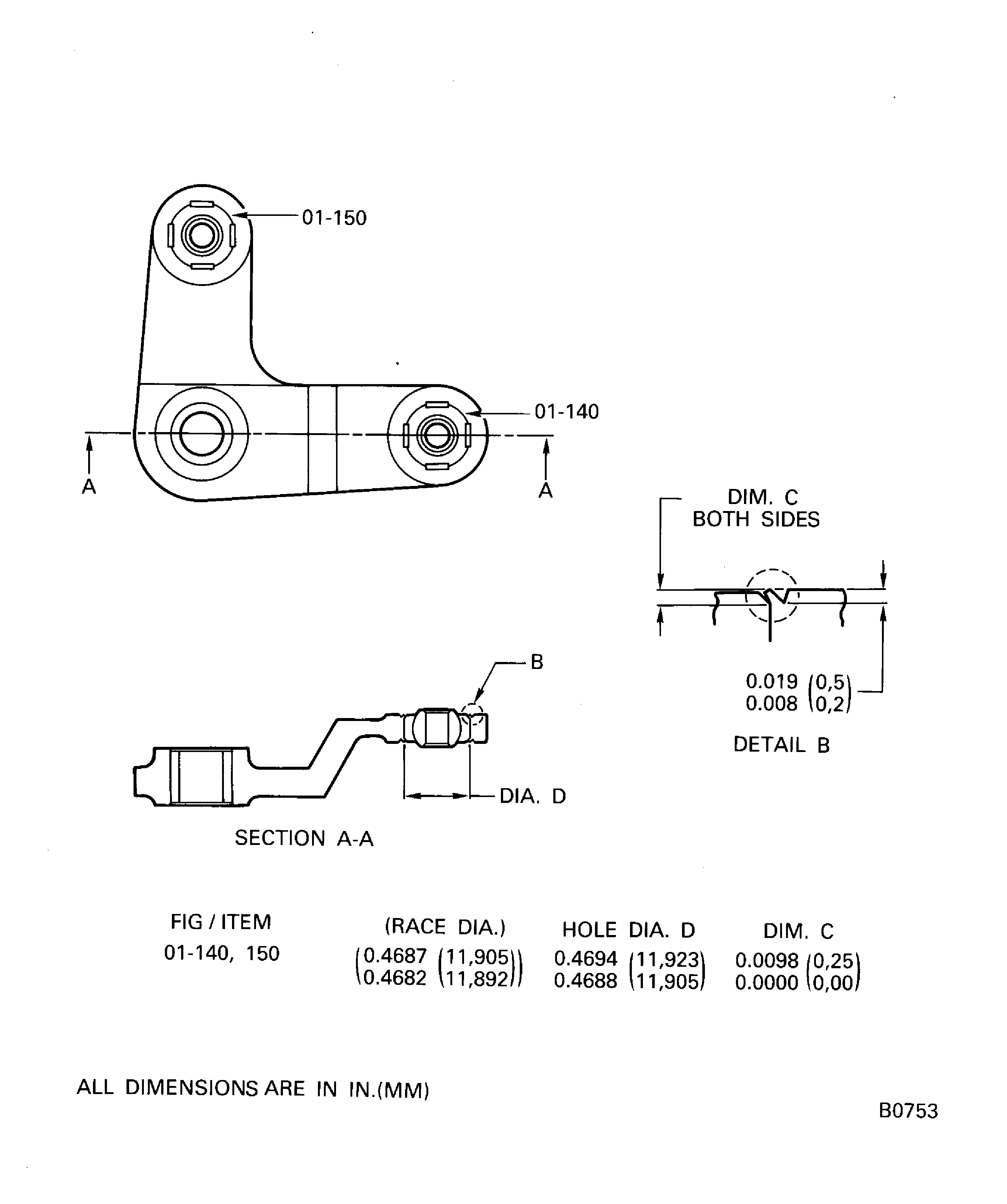 Replacement of the spherical bearing