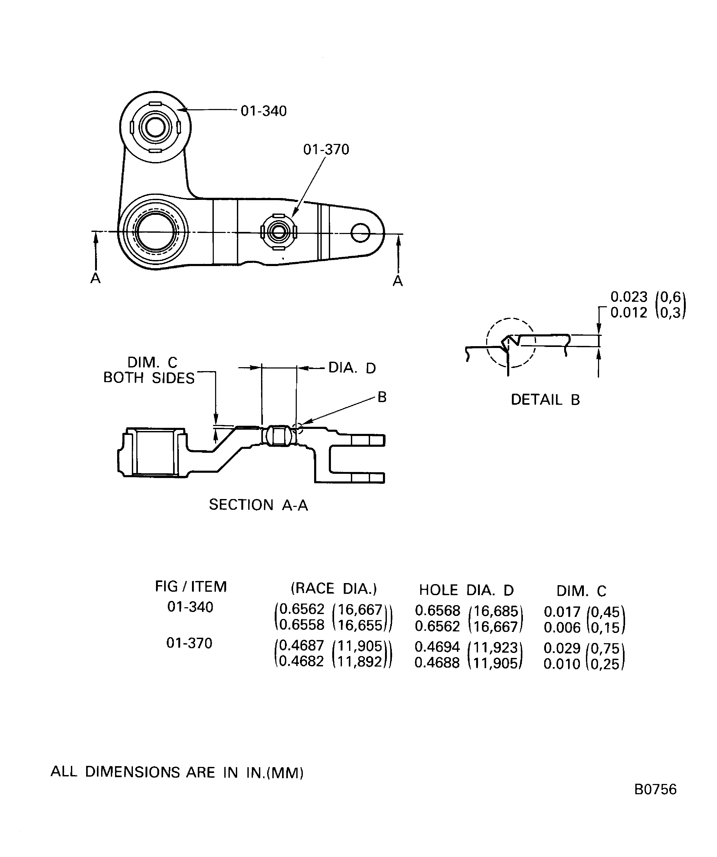 Replacement of the spherical bearing