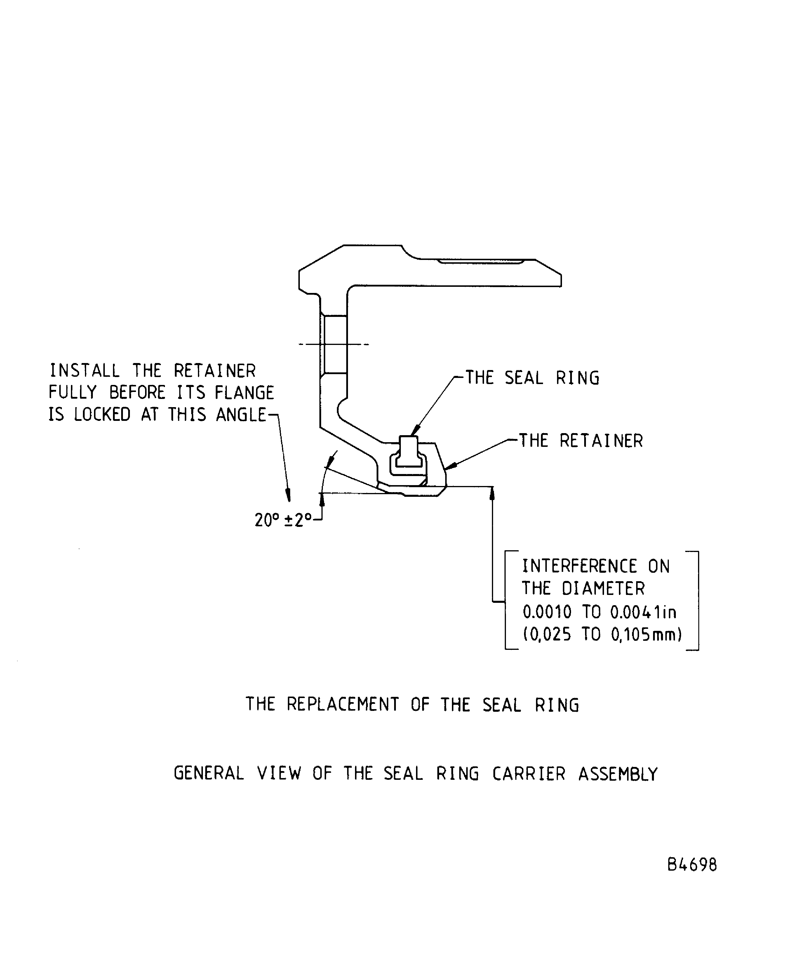 Repair details and dimensions - Assembly B