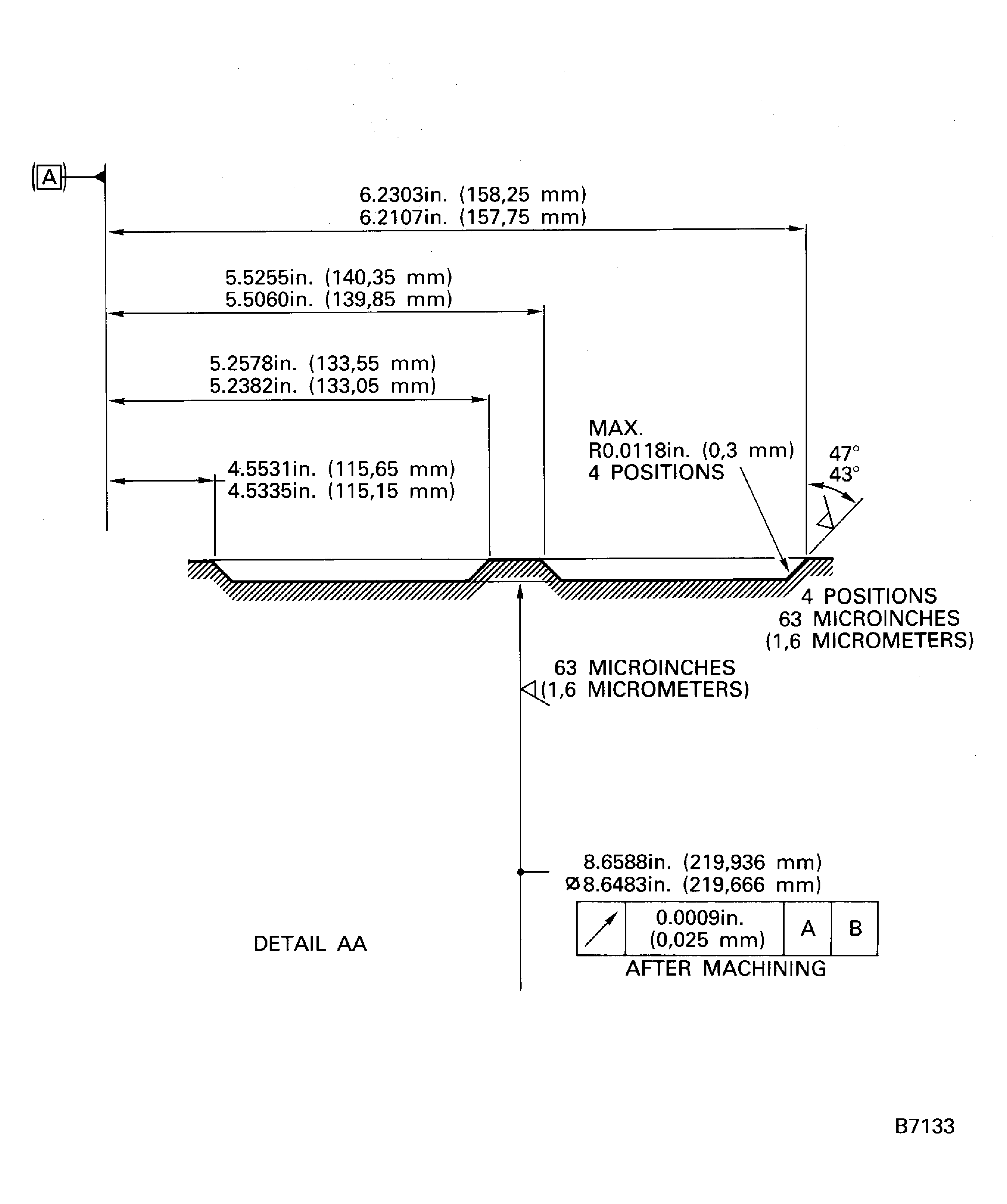 Machine the bearing journal