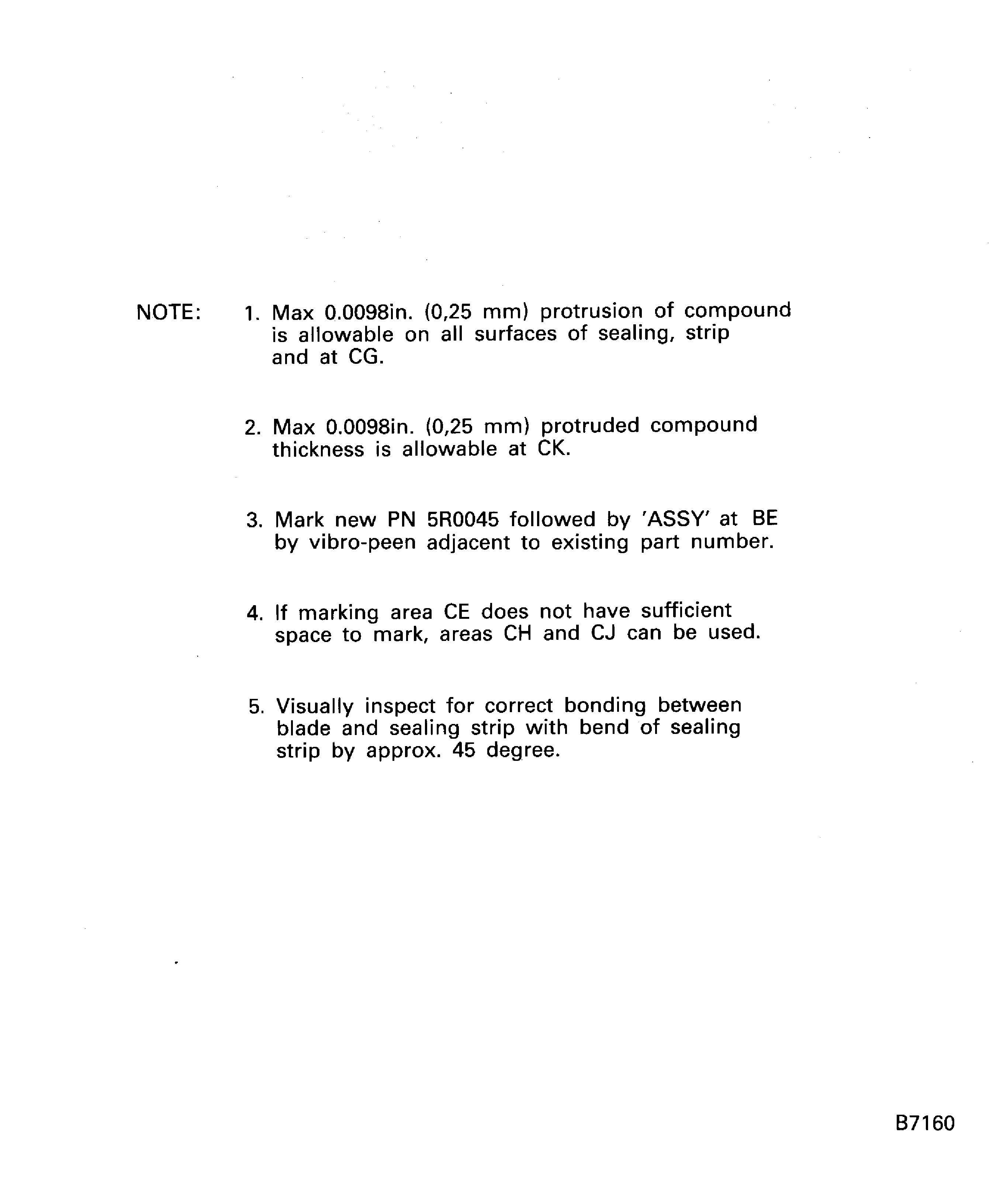 Rework of the blades, Stage 2.5 LPC
