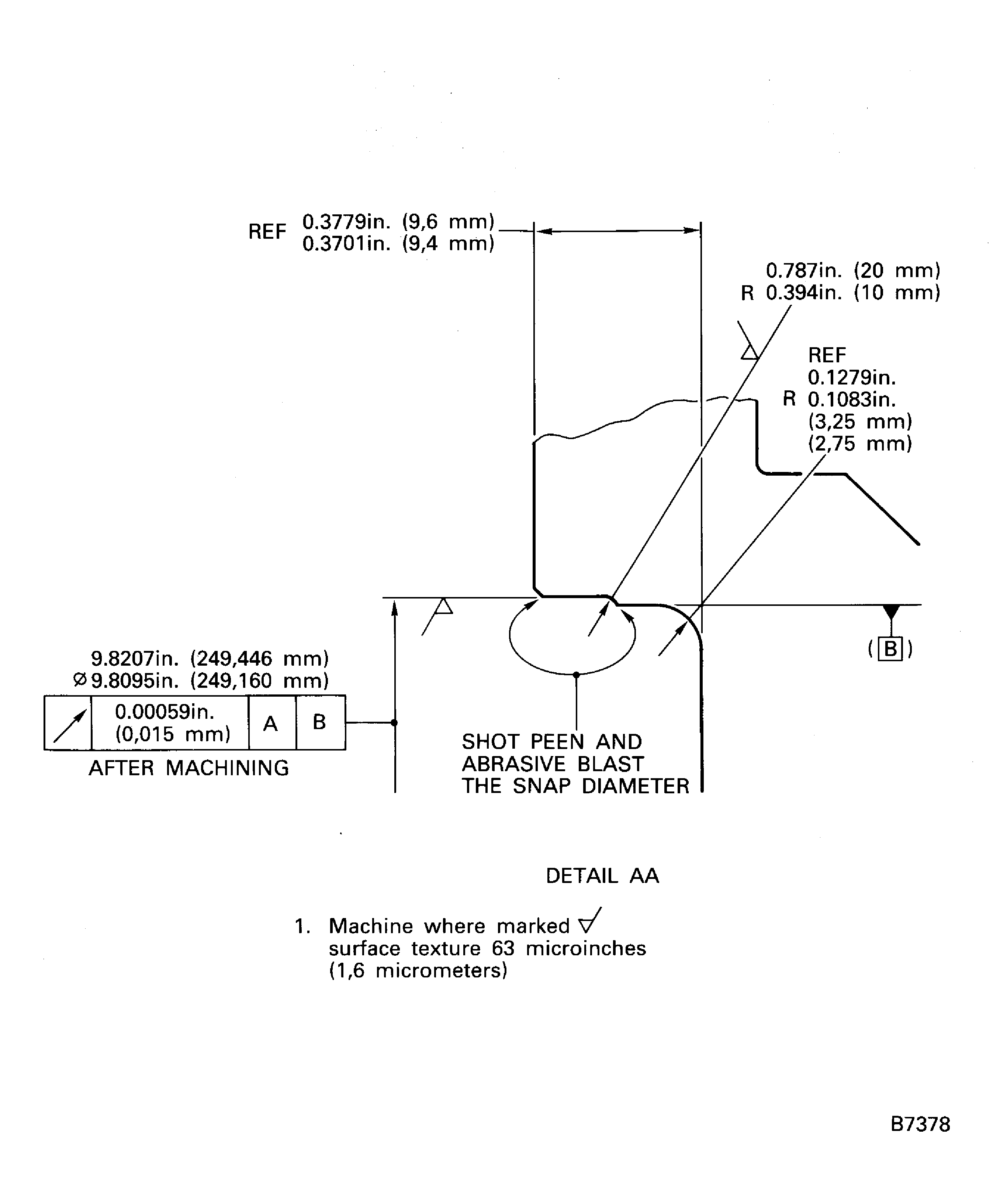 Before application of plasma spraying
