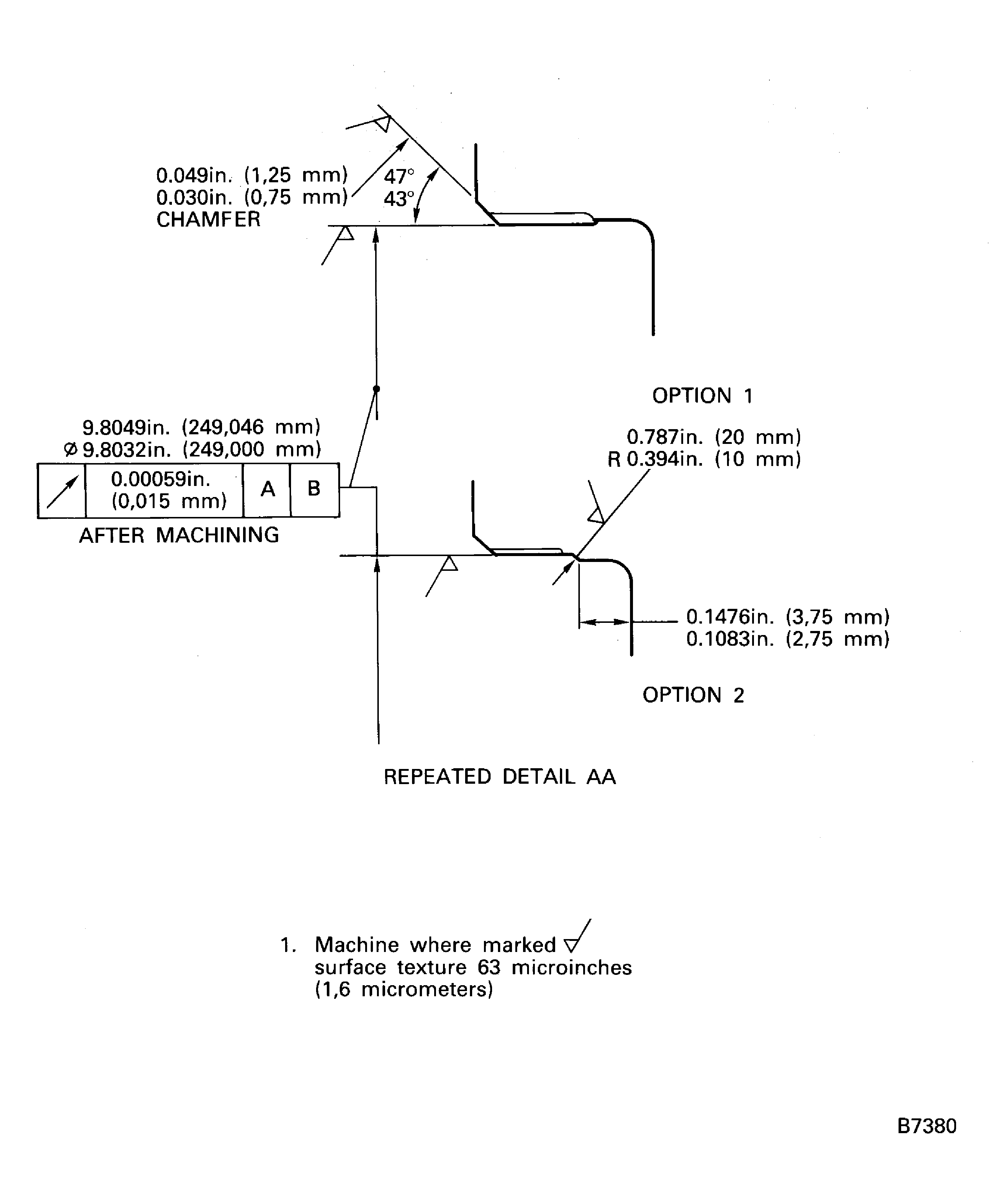 Final machining for the snap diameter