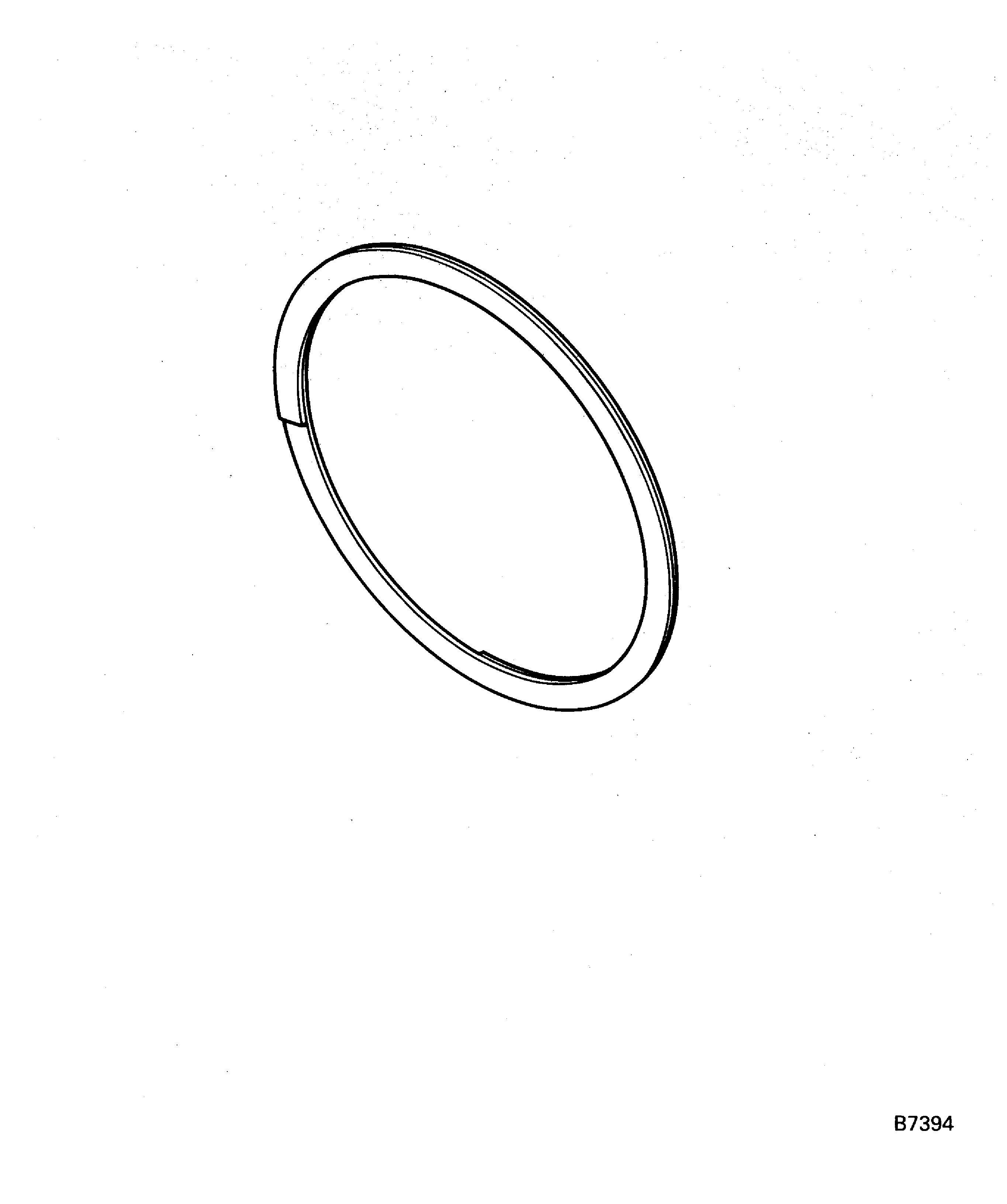 Spiral retaining ring