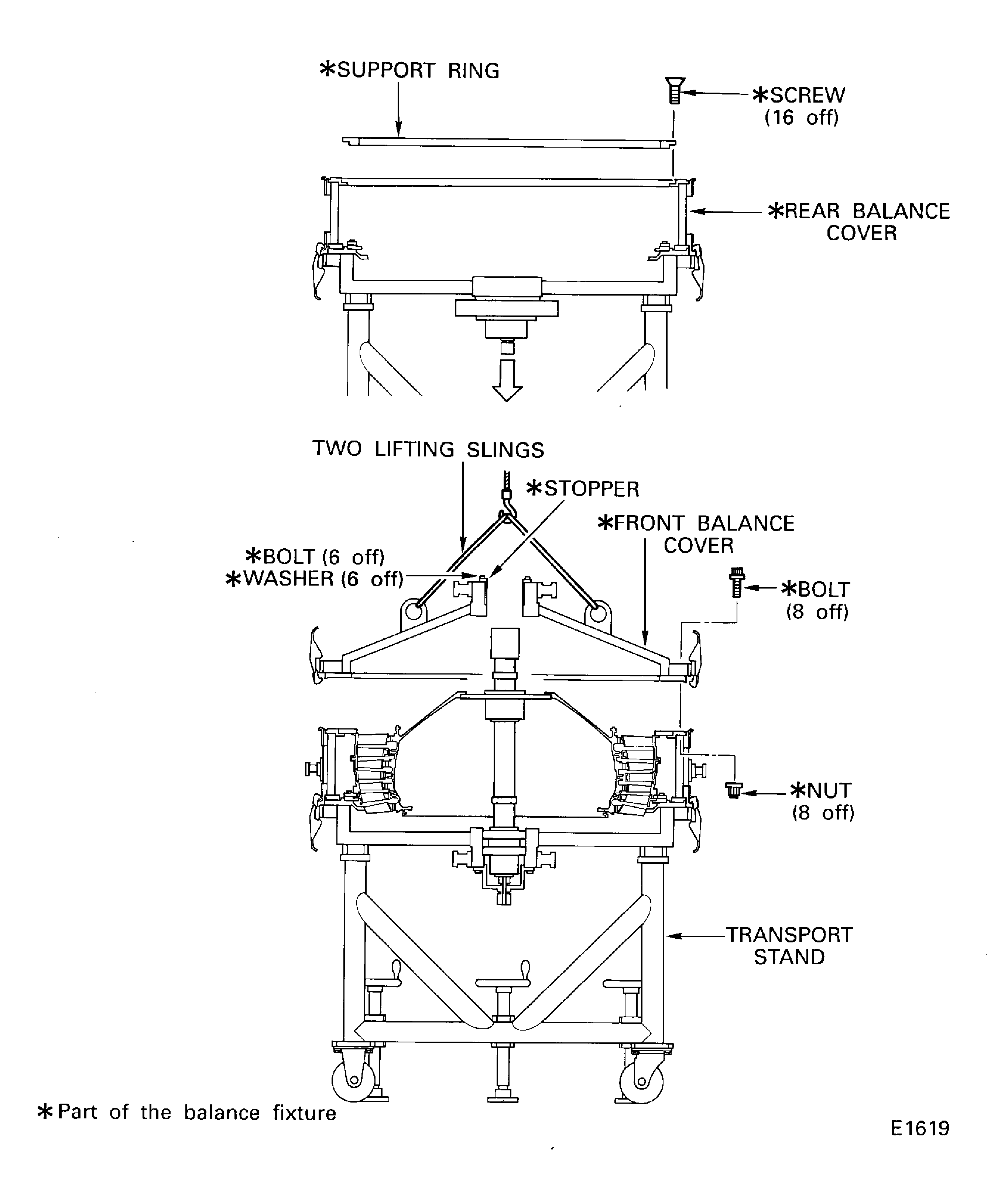 Install the Front Balance Cover on to the Rear Balance Cover