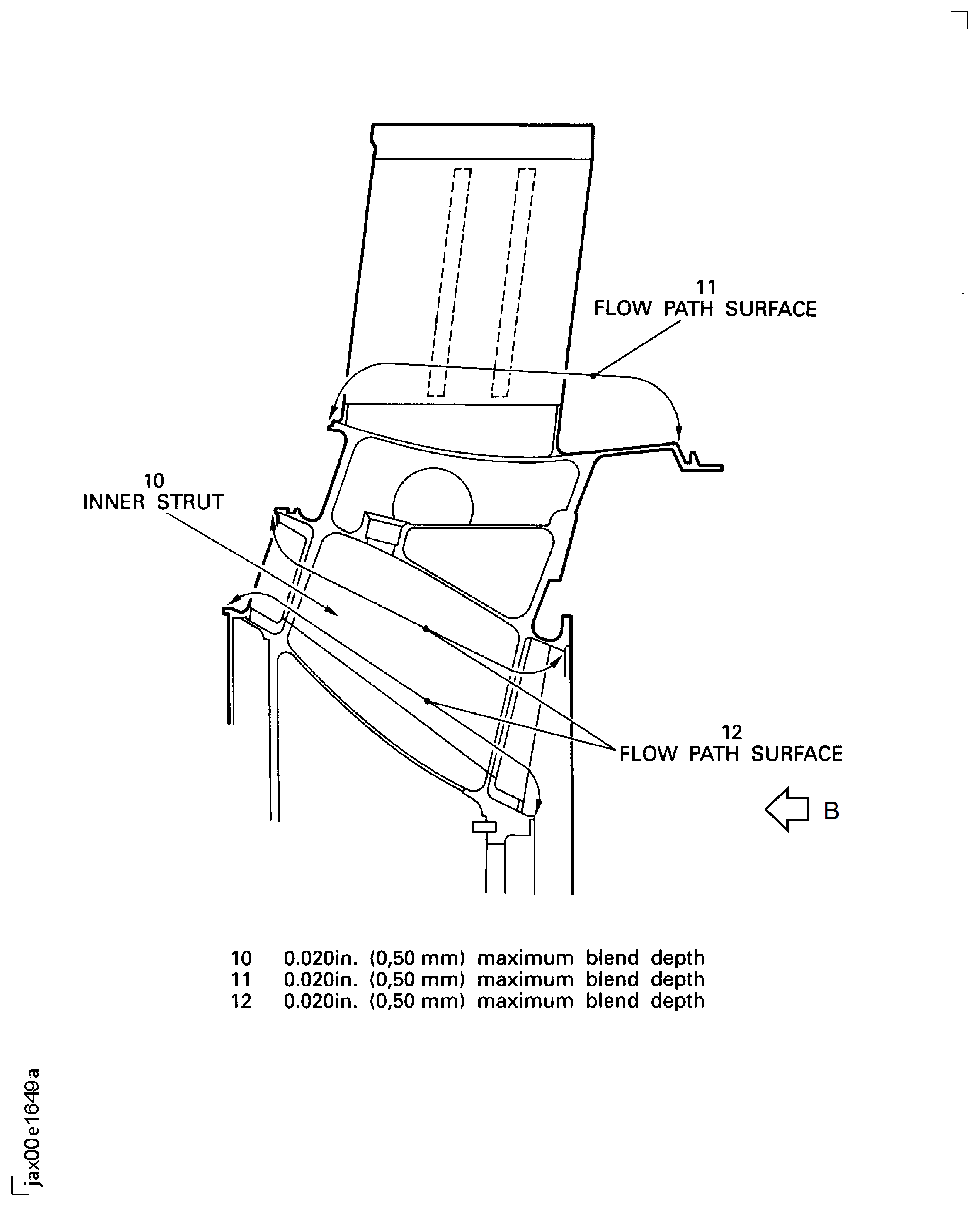 Fan frame assembly - repair limits