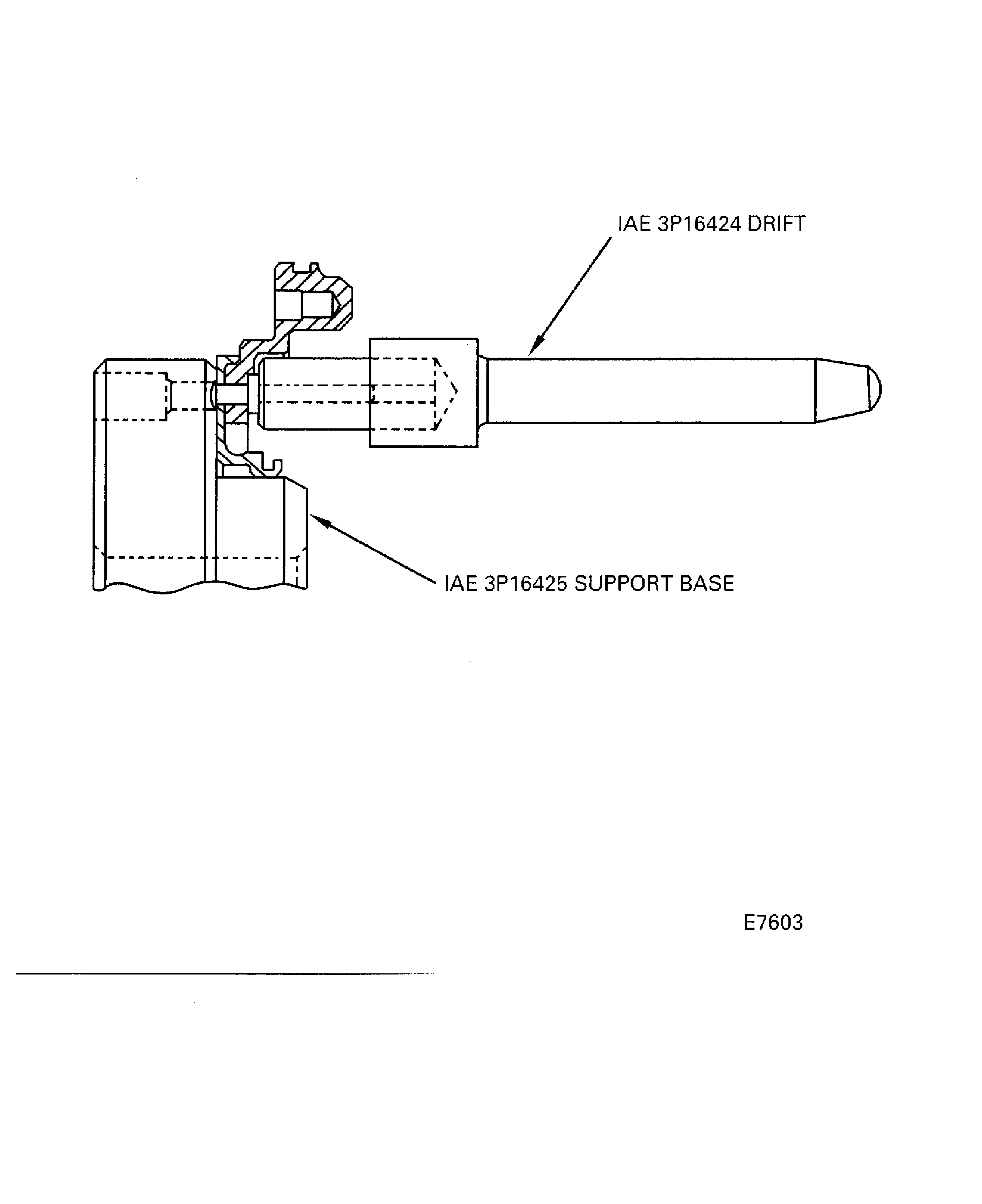 No. 1 bearing seal ring holder assembly pin replacement