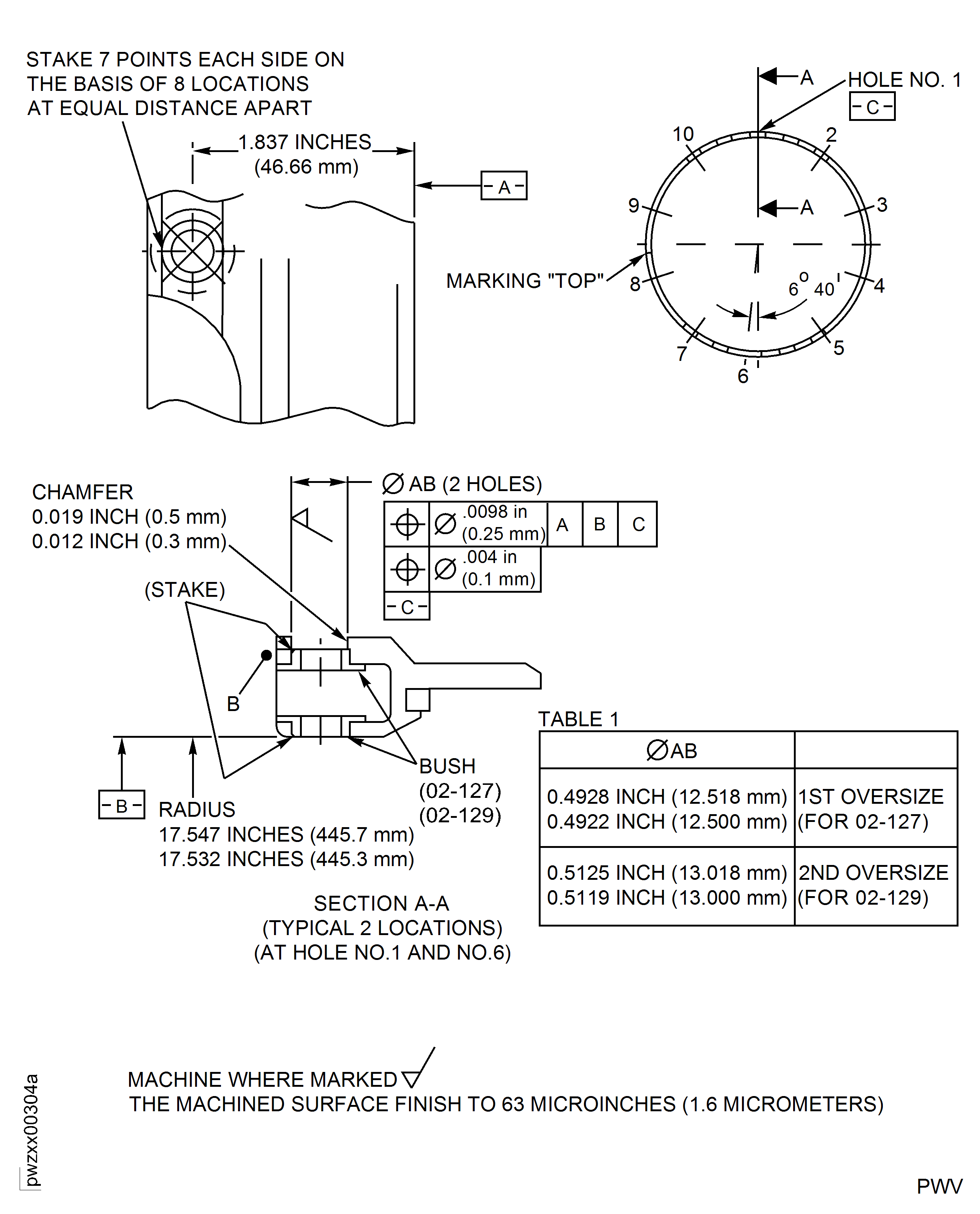 Replace The Bush Of The Valve Ring Assembly (For Oversize Bush, Repair Part 5A1843 And 5A1844, Assembly A)