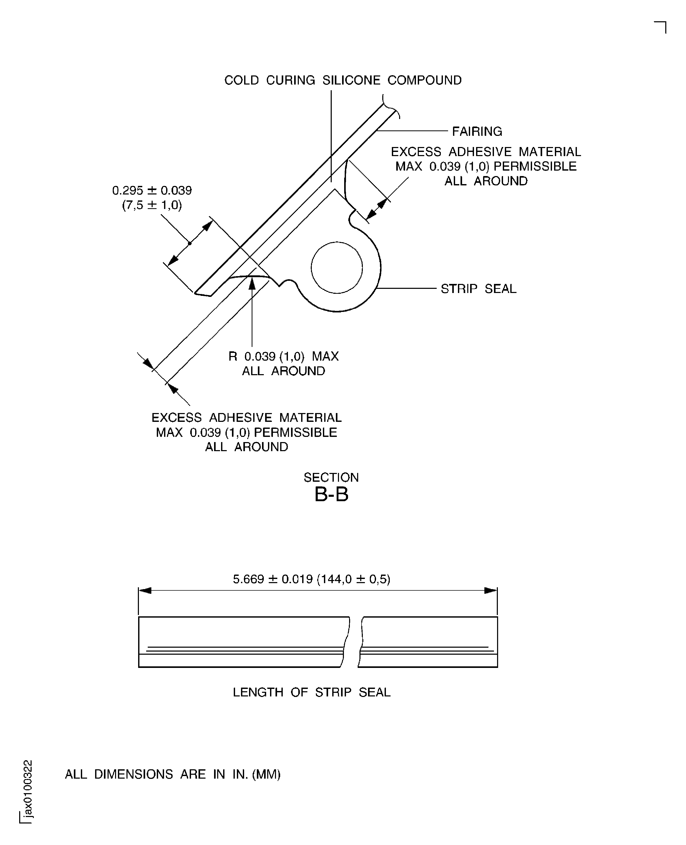 Repair details and dimensions