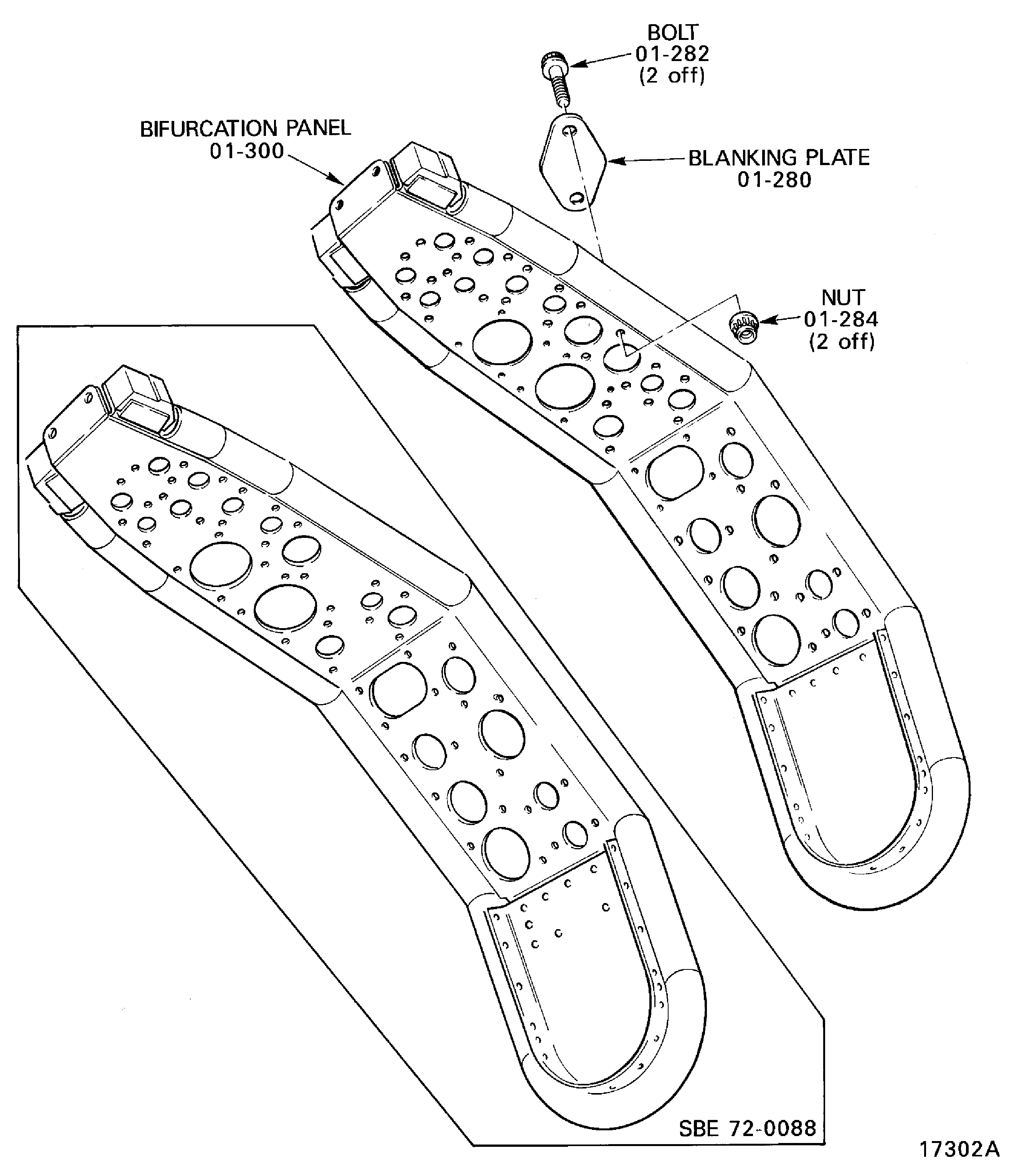 Pre SBE 72-0088: Assemble the Bifurcation Panel