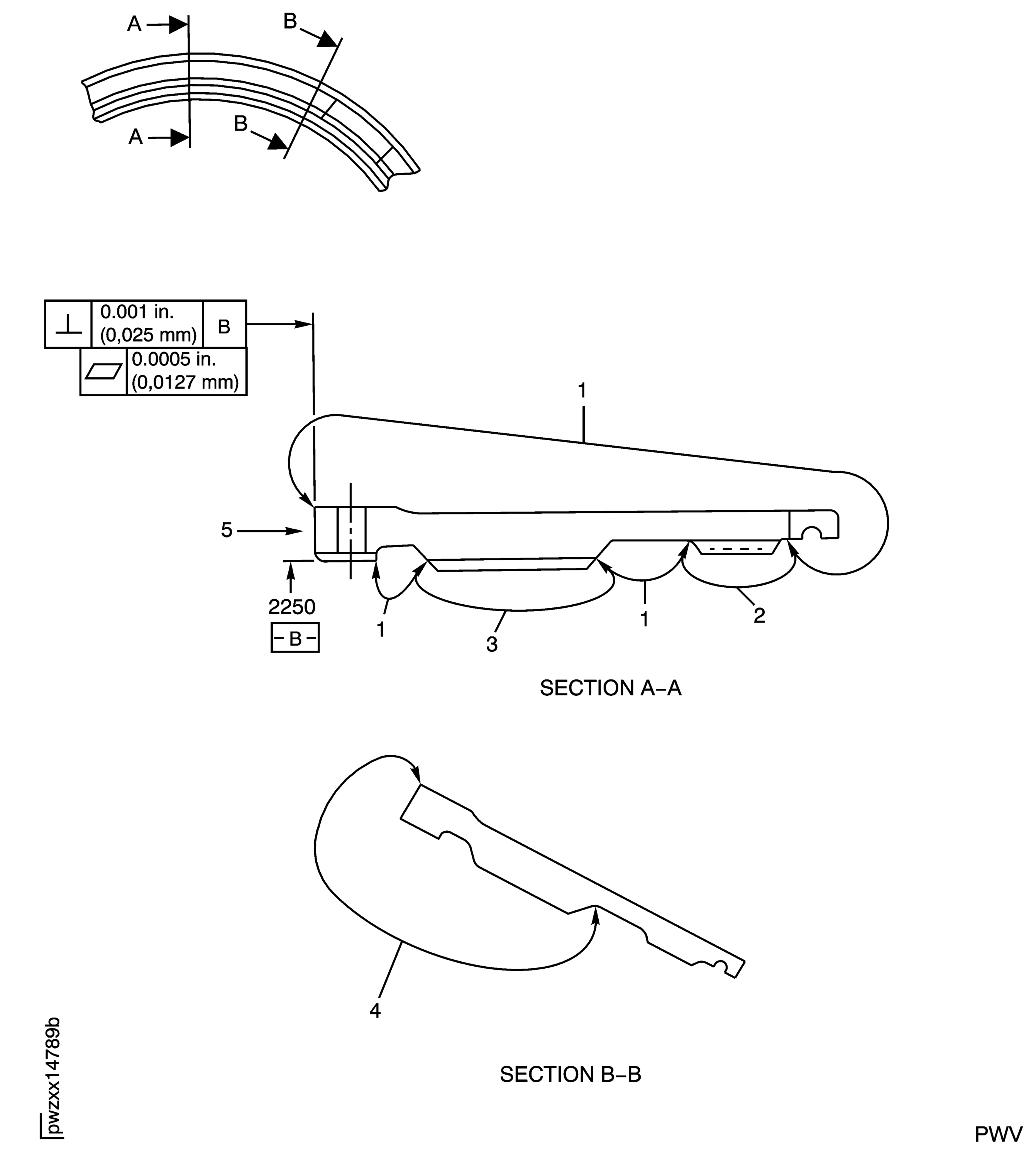 Bearing Retaining Nut Inspection Locations