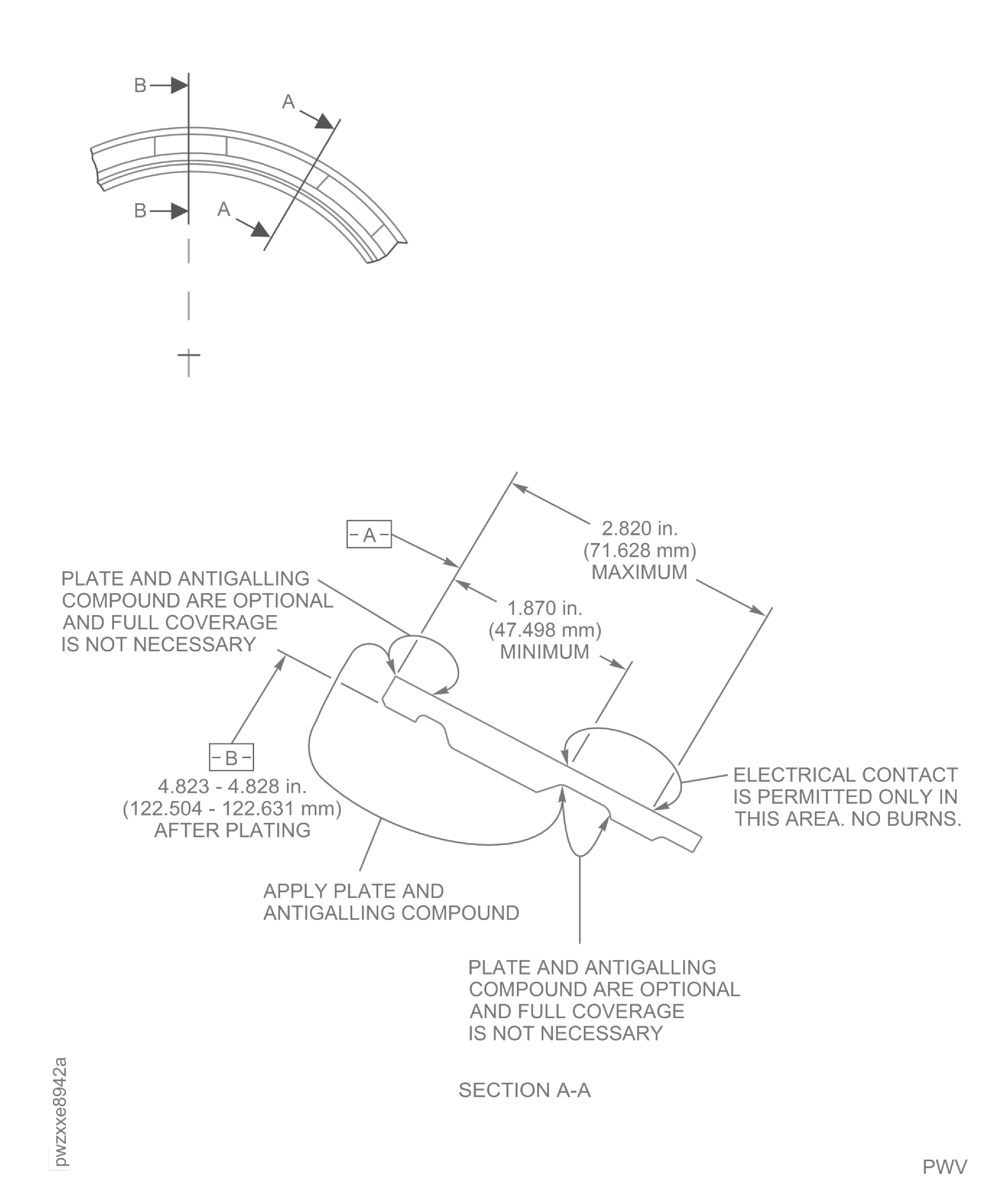 Repair Details and Dimensions (For PN 2A2245 Only)