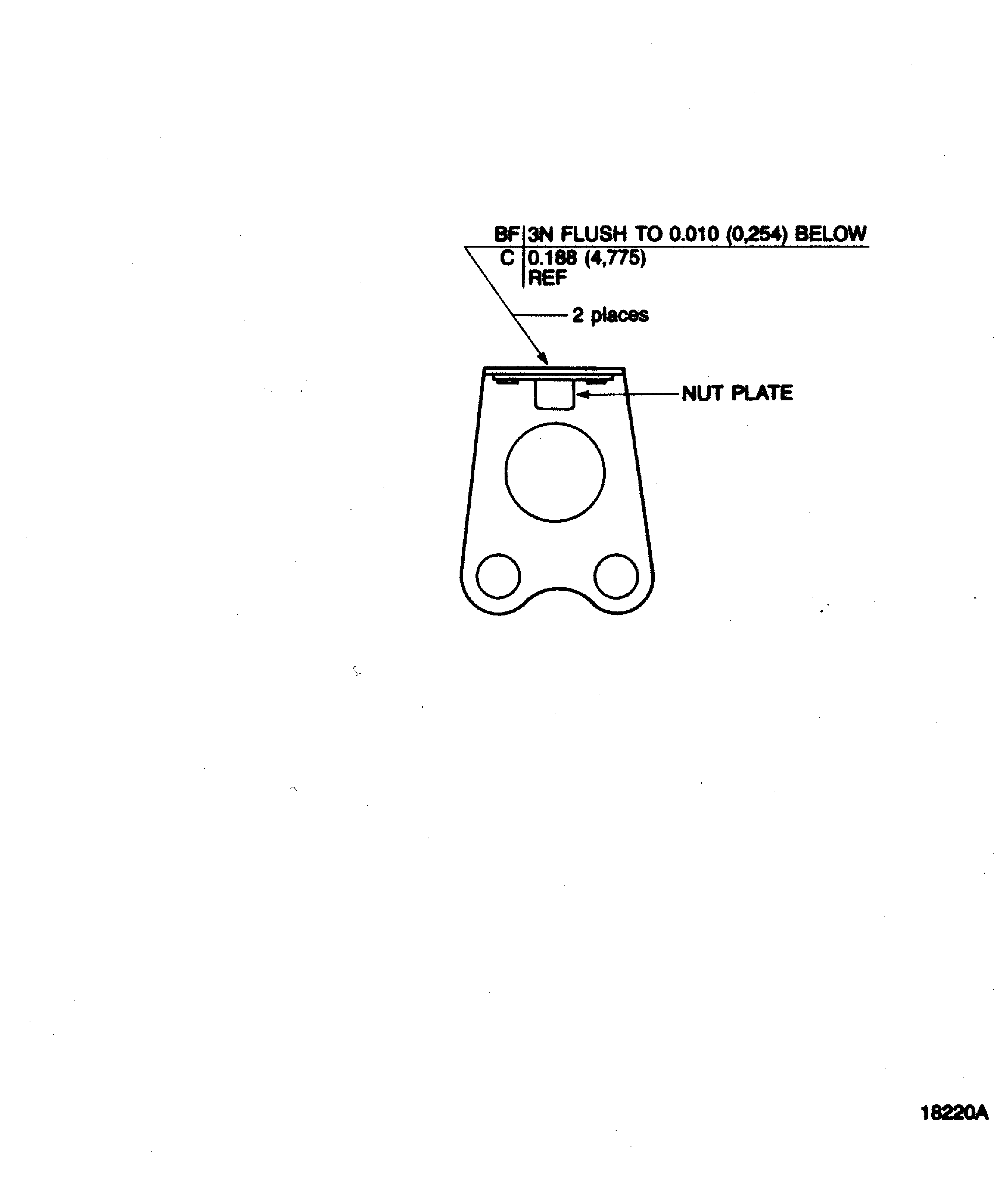 Replacement of the plate nut