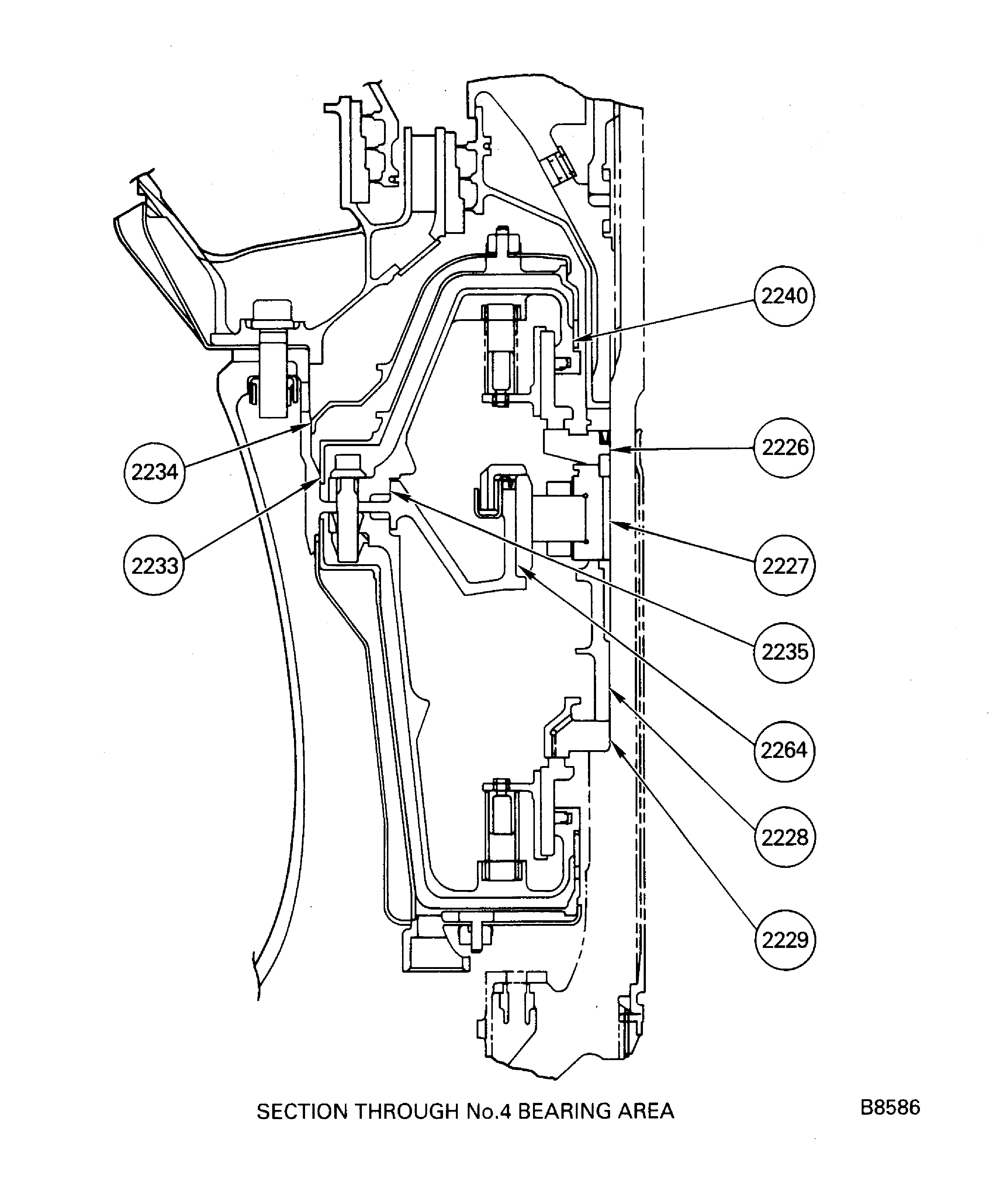 V2500-A1 SBE 72-0111 and V2500-A5: No.4 Bearing and Rear Compartment Parts - Fits and Clearances