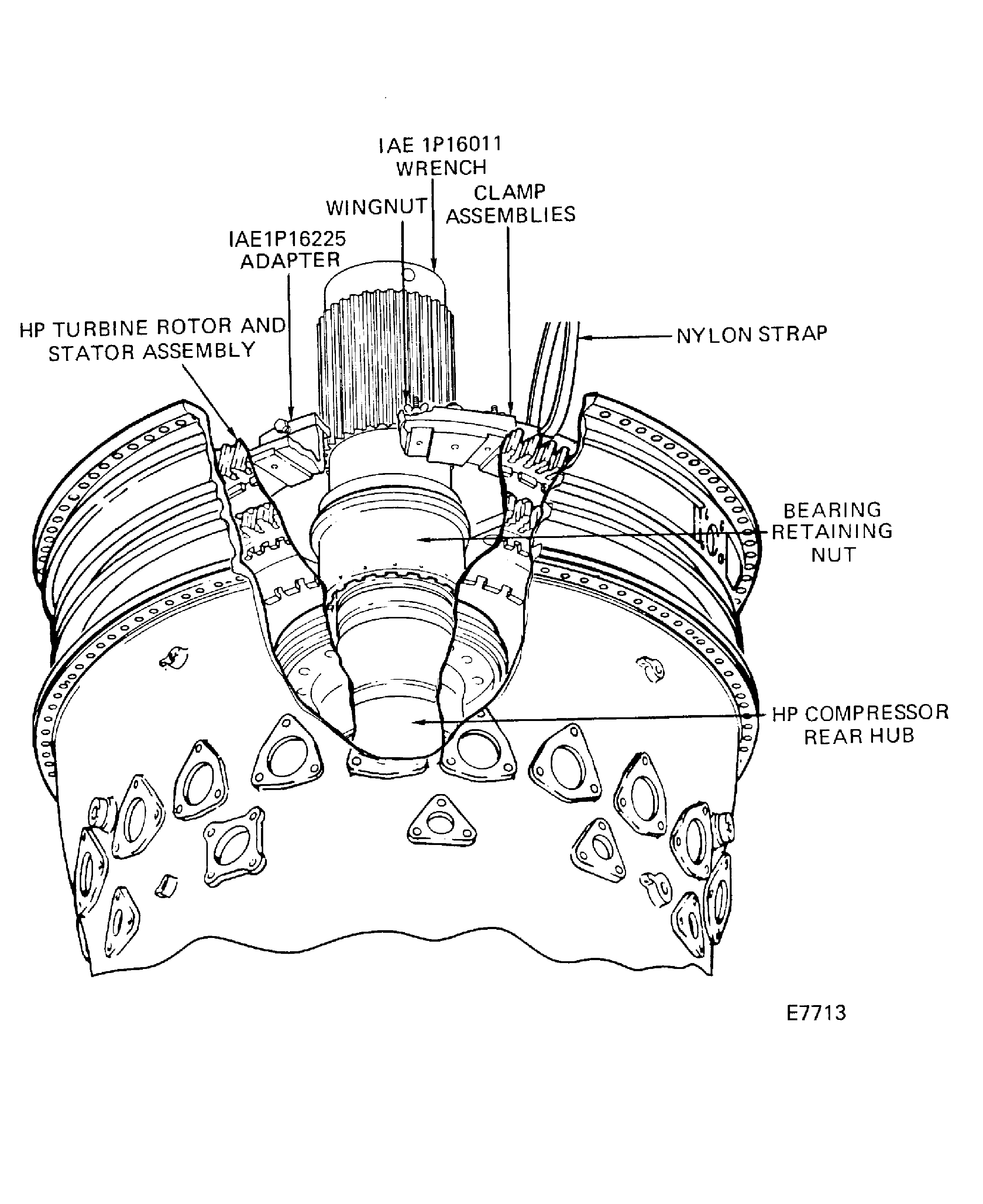 Release the Bearing Retaining Nut