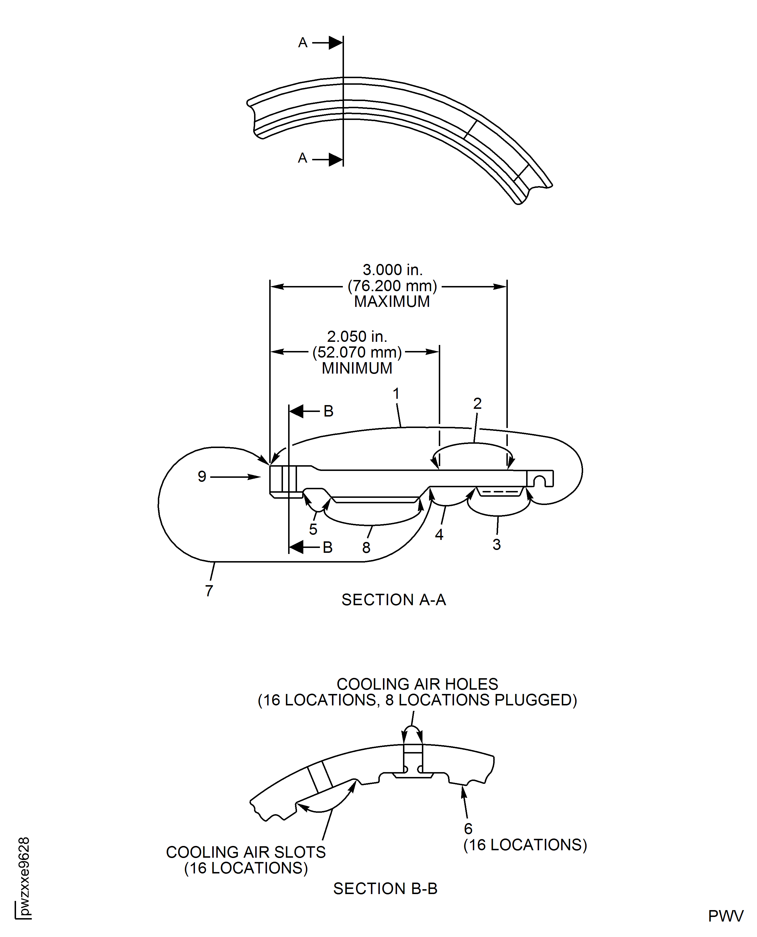 Bearing retaining nut (2A2247, re-operated from 2A0145 per SBE 72-0095) hand stoning