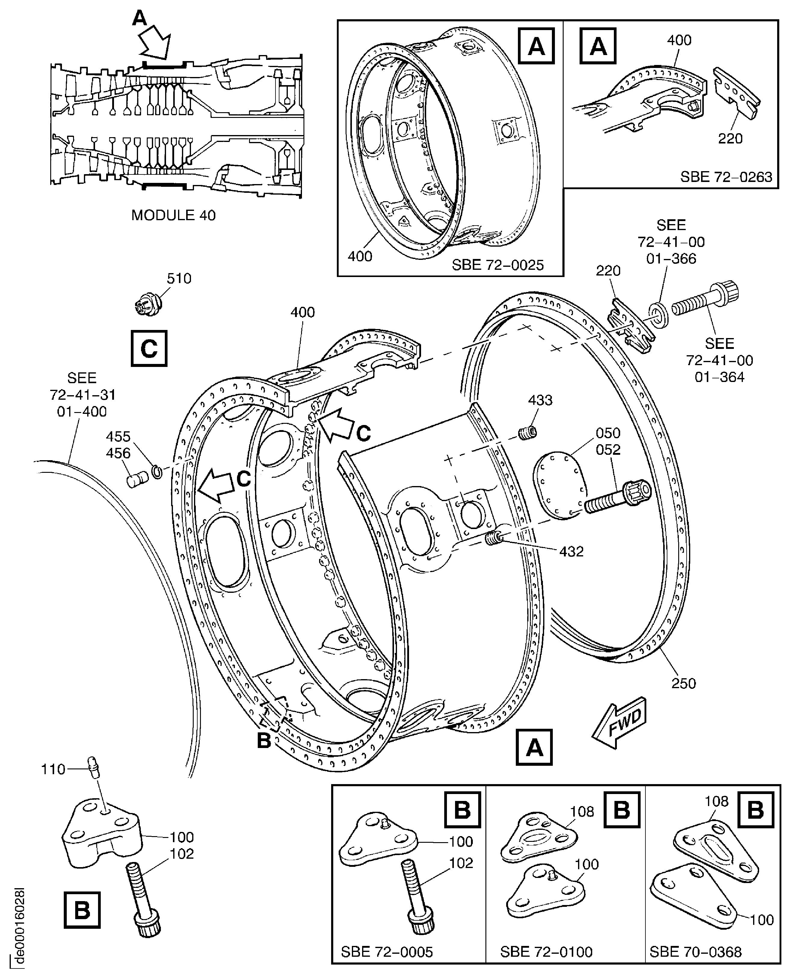HP COMPRESSOR REAR OUTER CASE