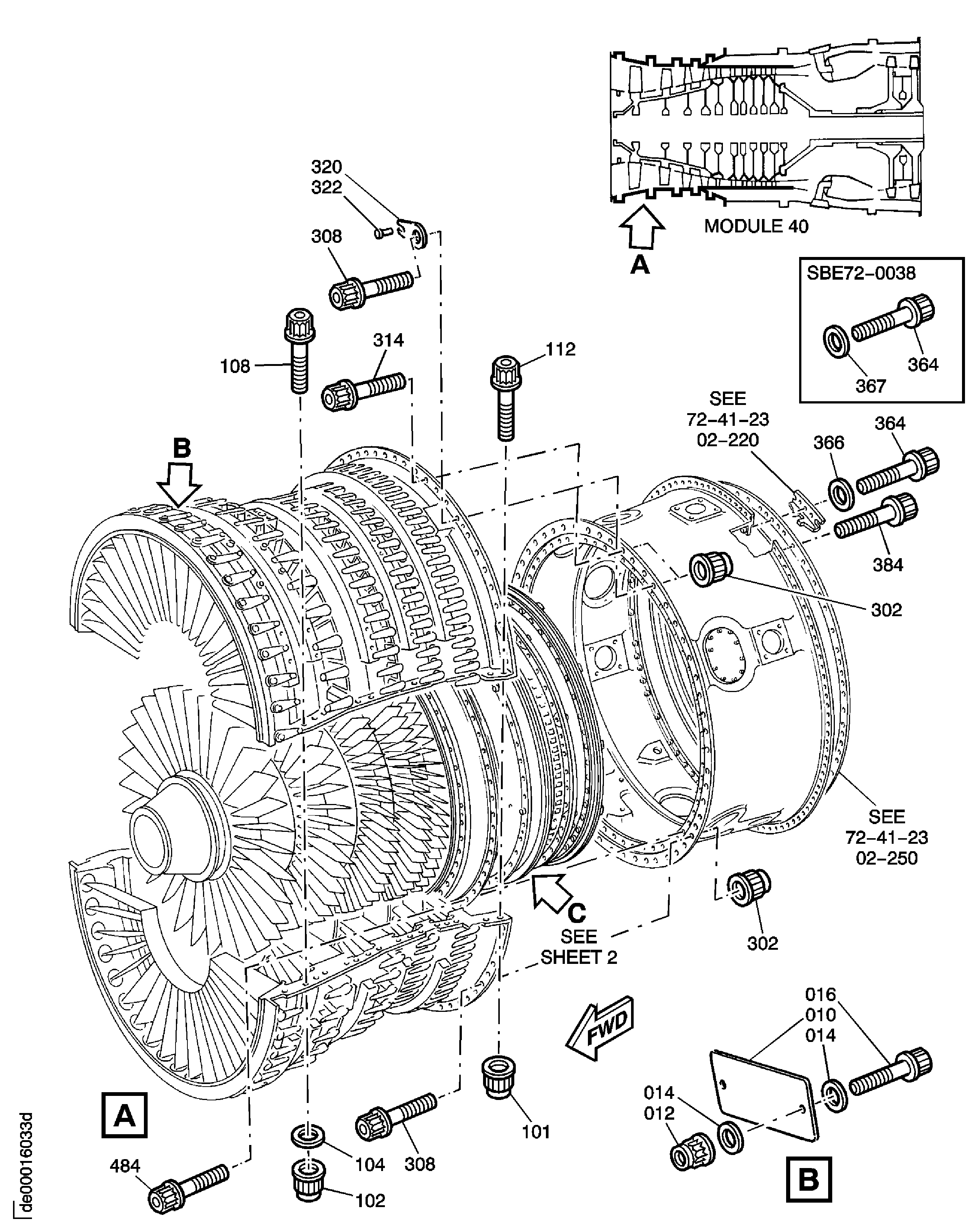 SECURING FEATURES - HP COMPRESSOR CASES