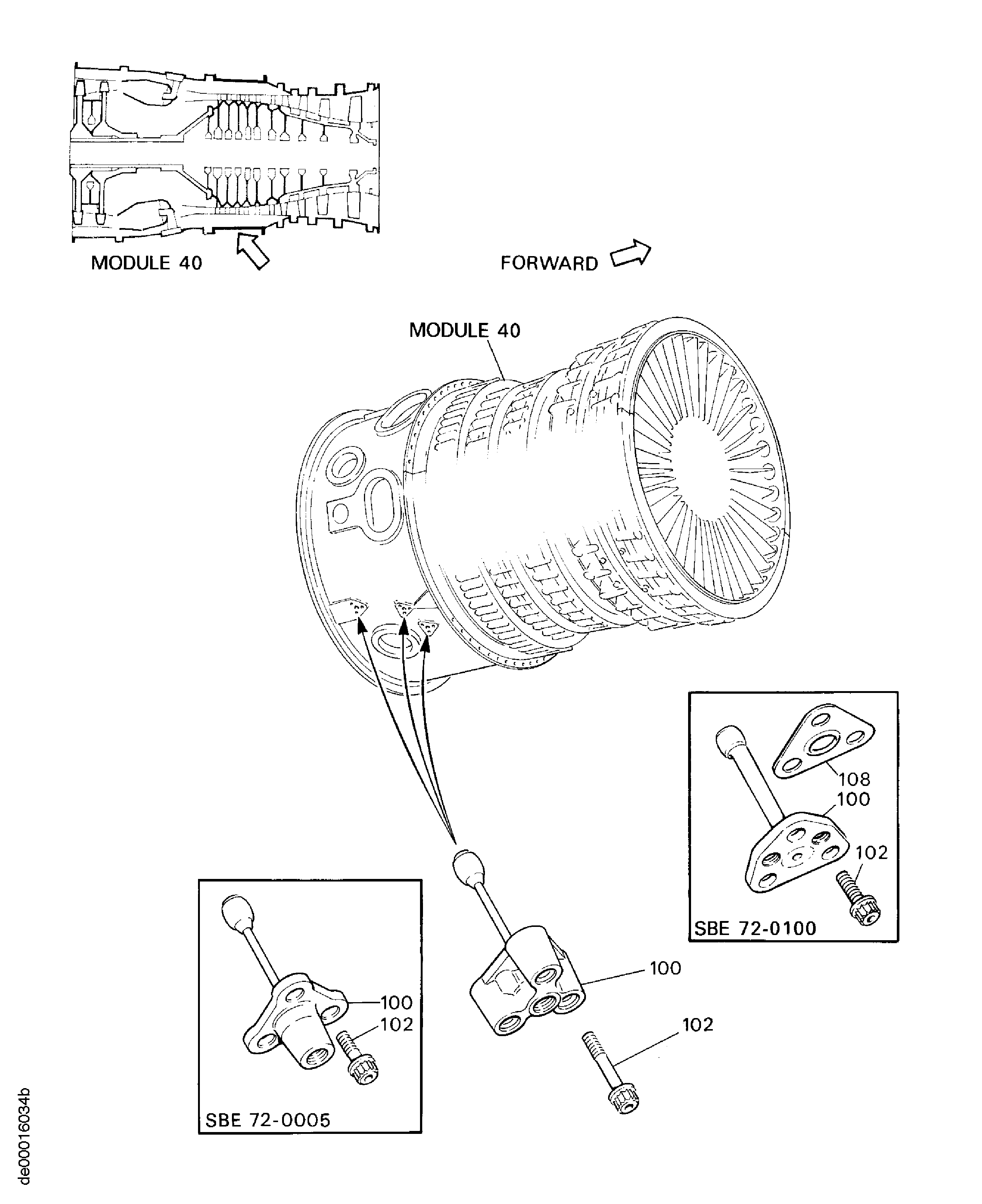 SECURING FEATURES - HP COMPRESSOR CASES
