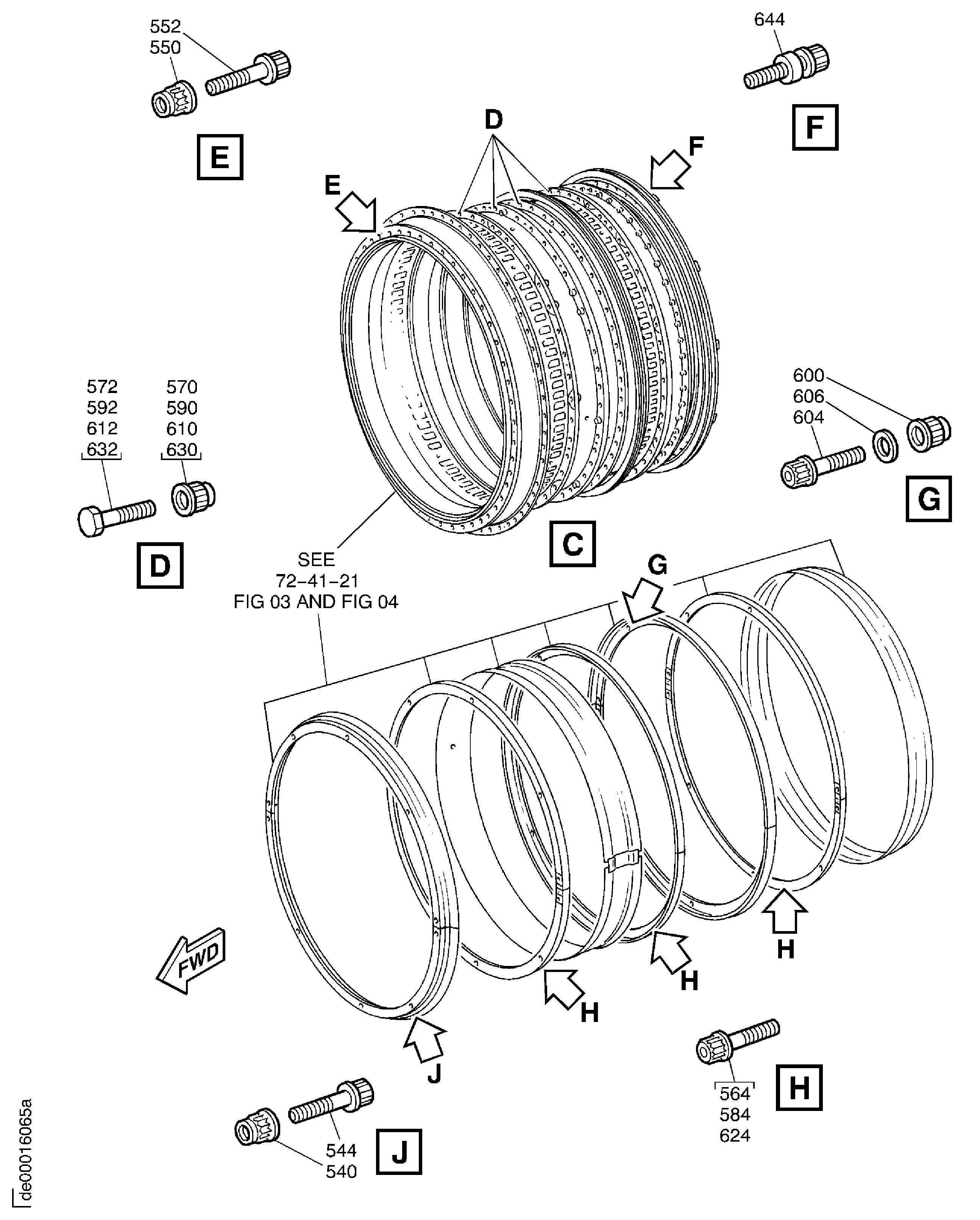 SECURING FEATURES - HP COMPRESSOR CASES