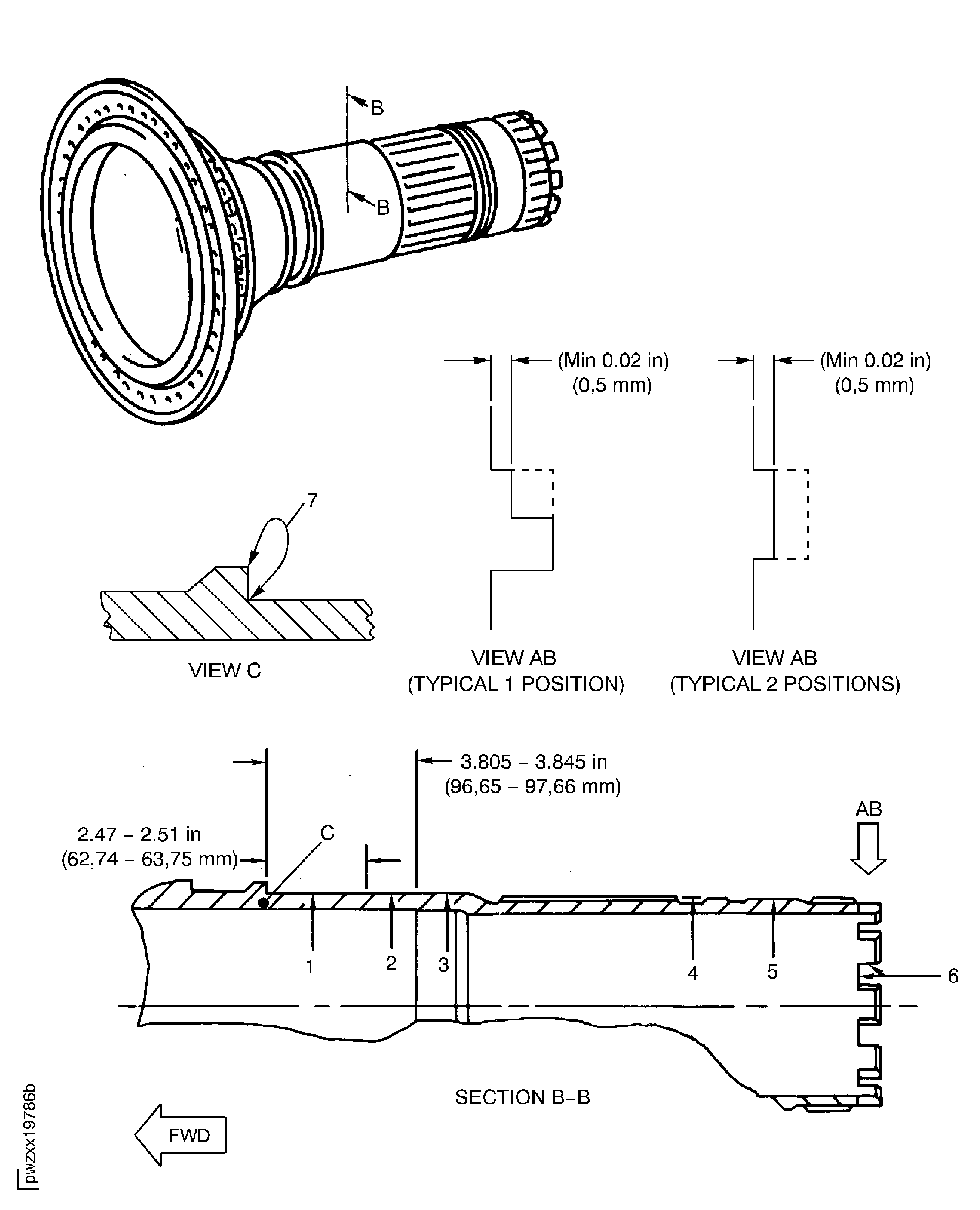 HPC Shaft Assembly Inspection Locations