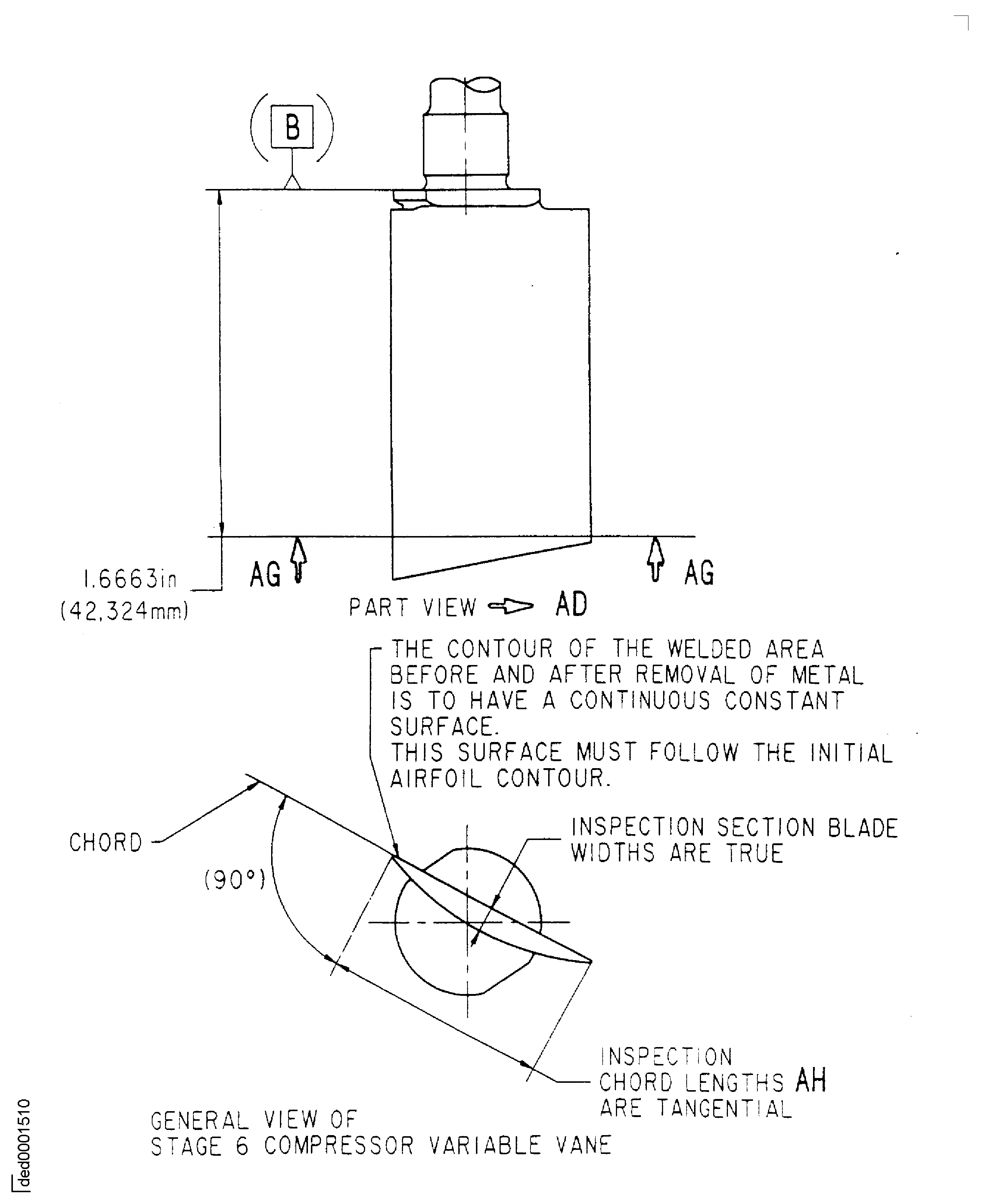 Repair details and dimensions