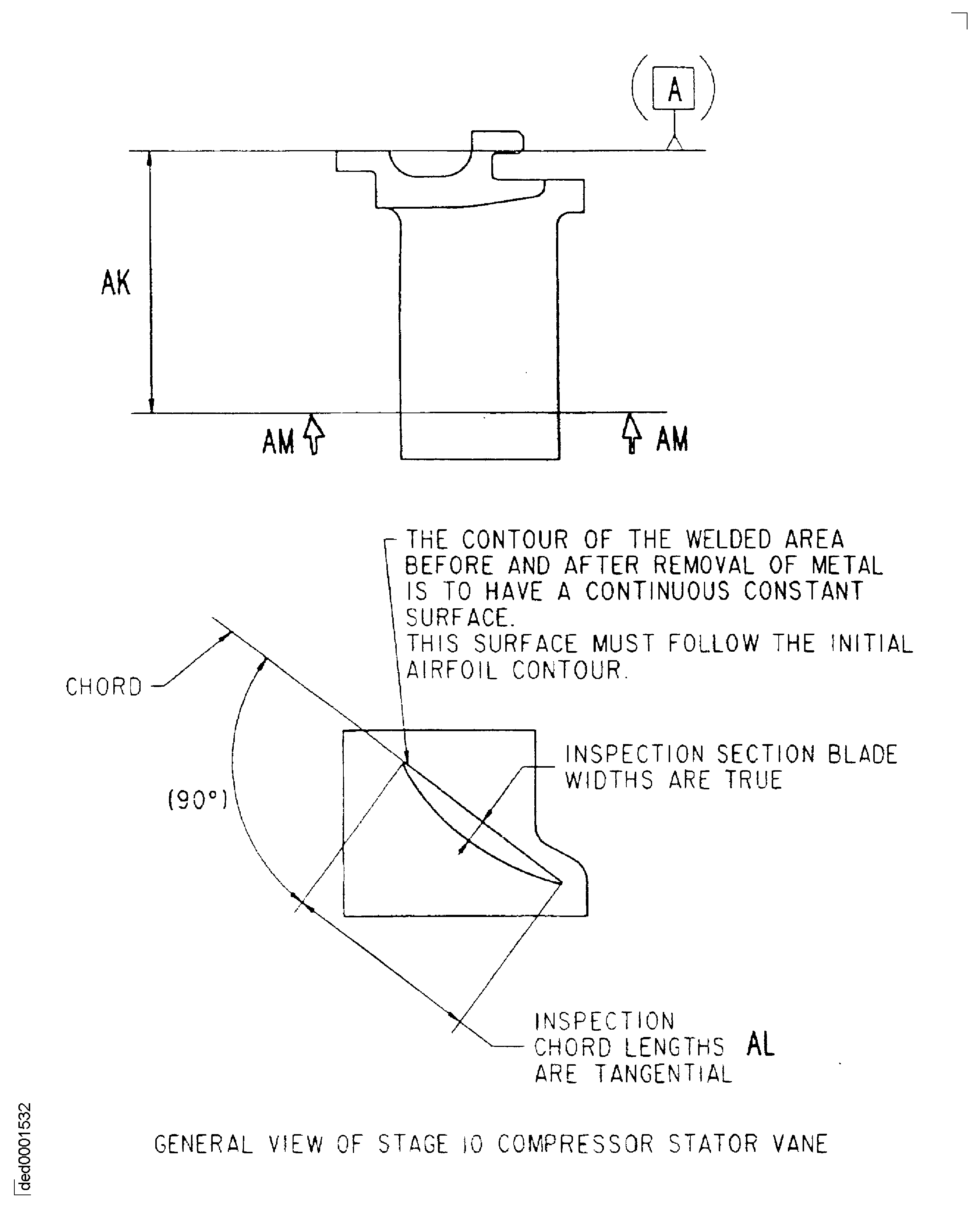 Repair details and dimensions - Assembly B