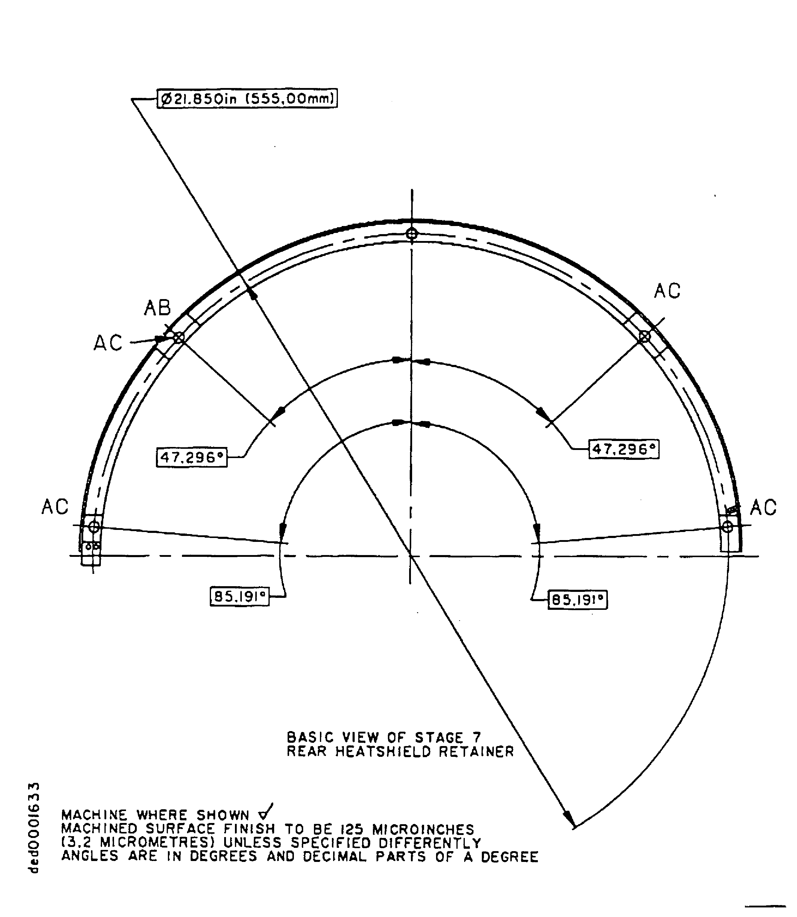 Repair details and diamensions, Assembly A