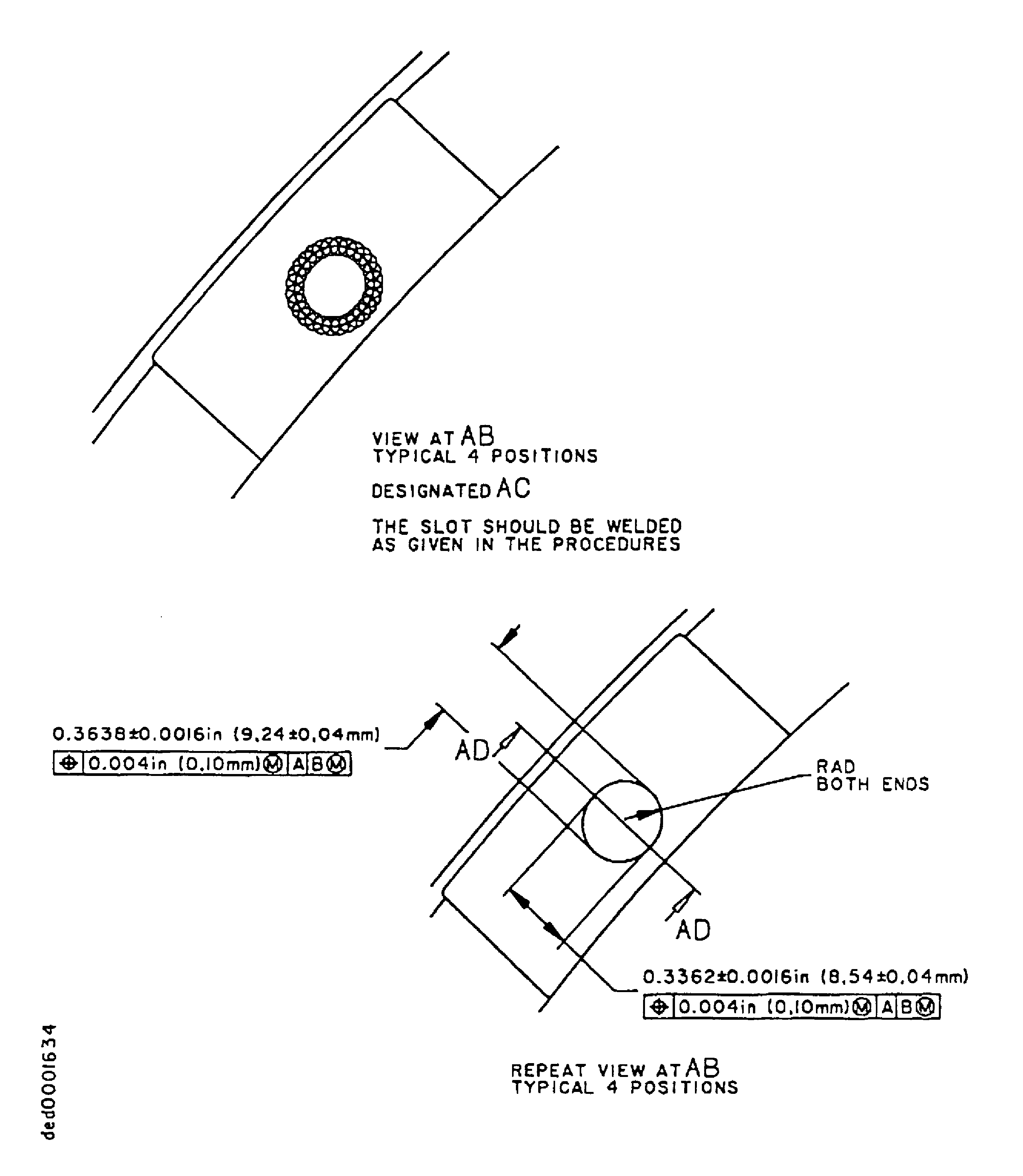 Repair details and diamensions, Assembly A