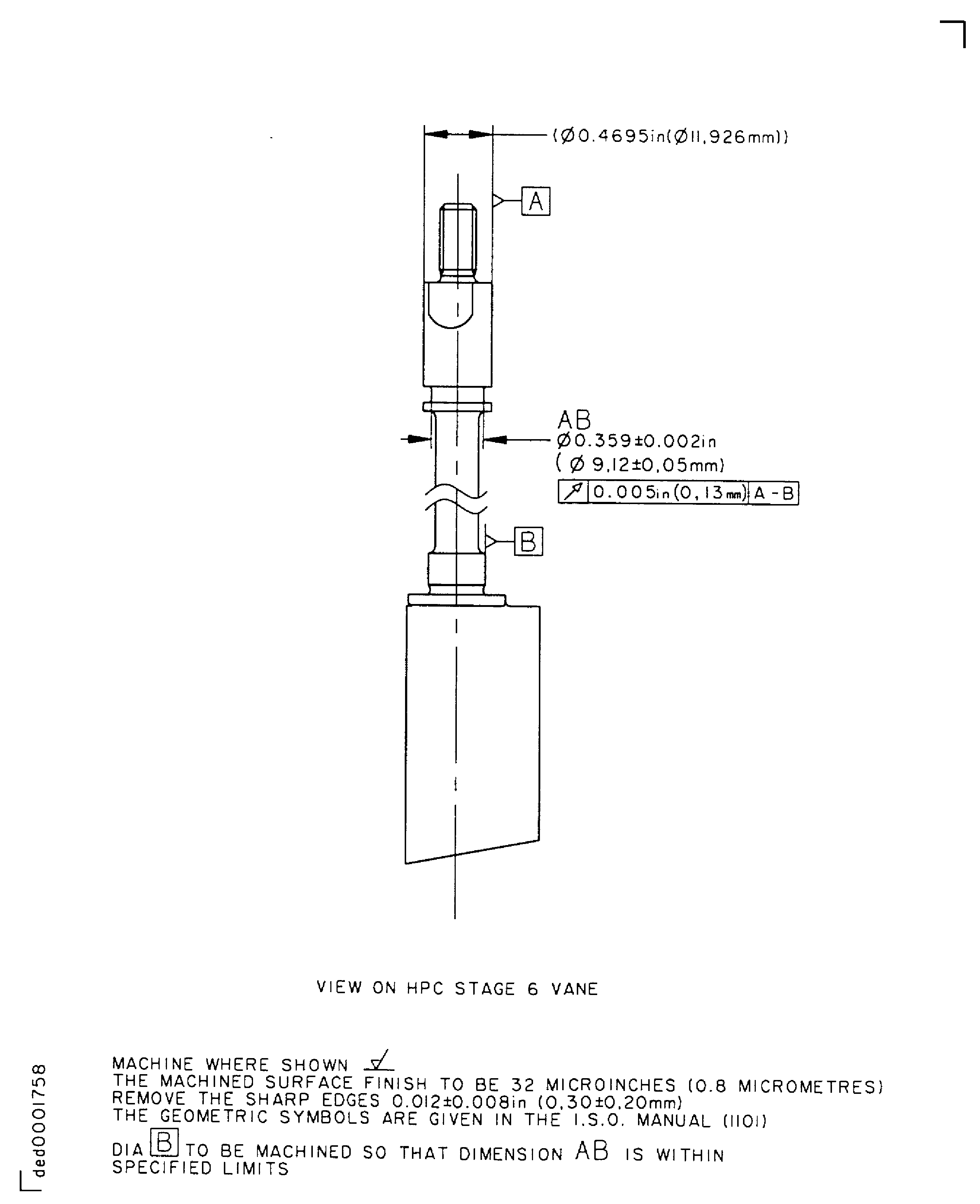 Repair details and dimensions - Assembly A and Assembly B
