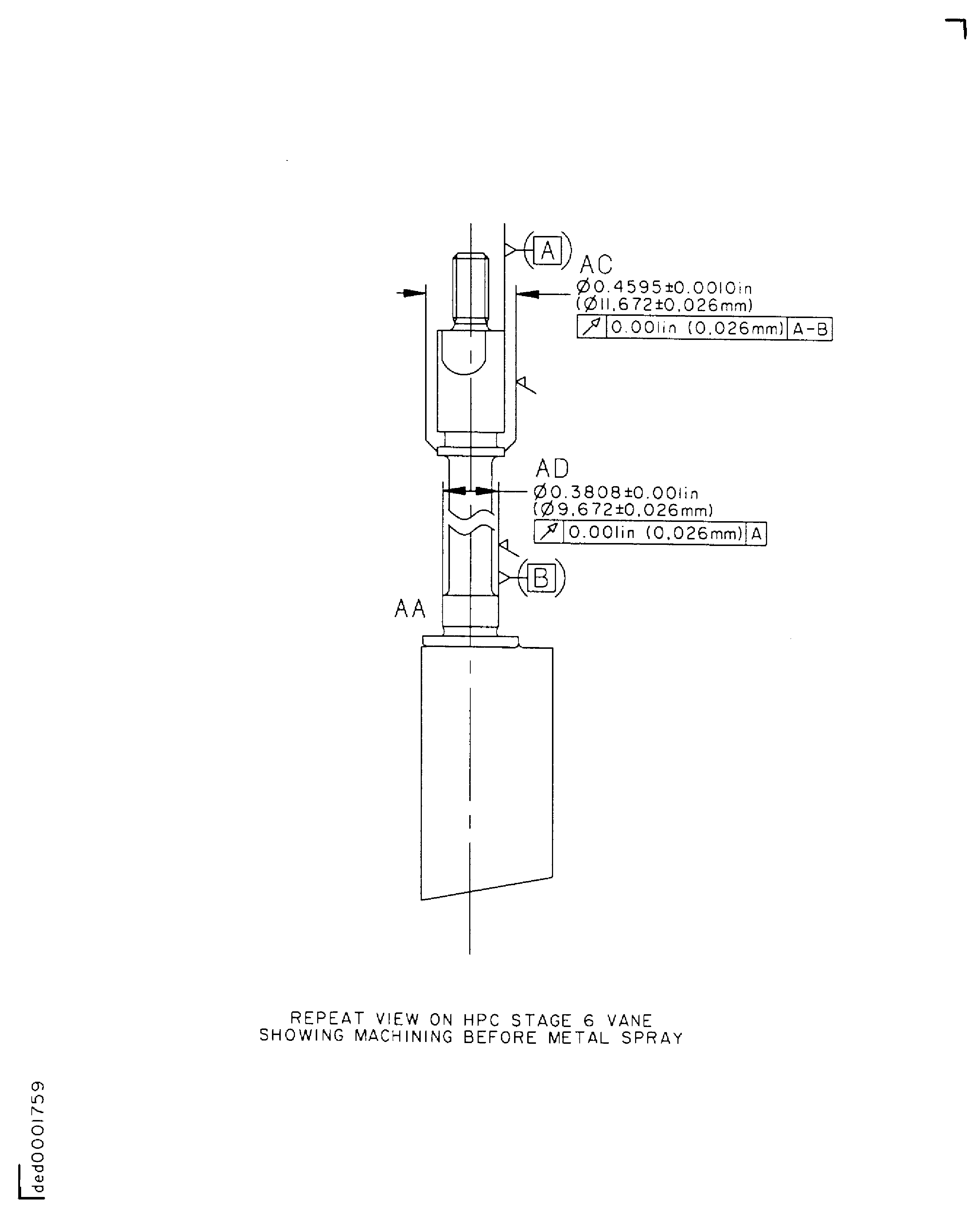 Repair details and dimensions - Assembly A and Assembly B