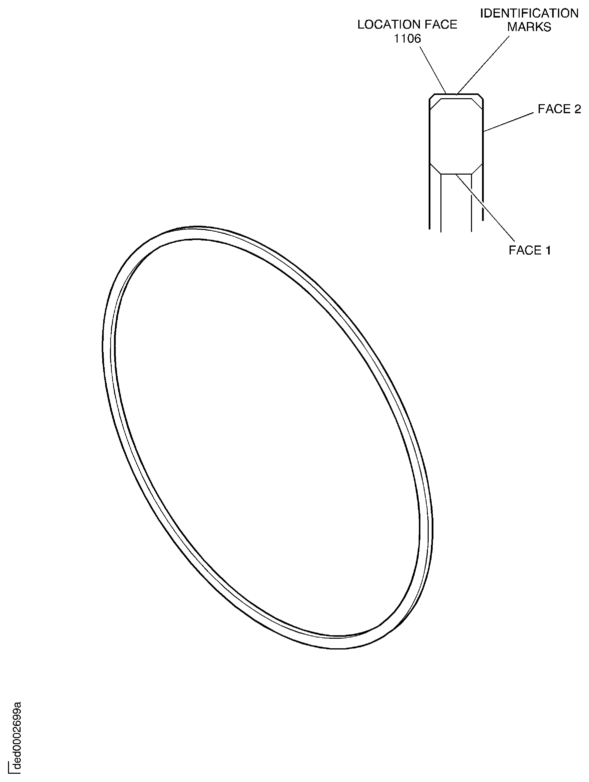 Stage 10 sealing ring - inspection locations