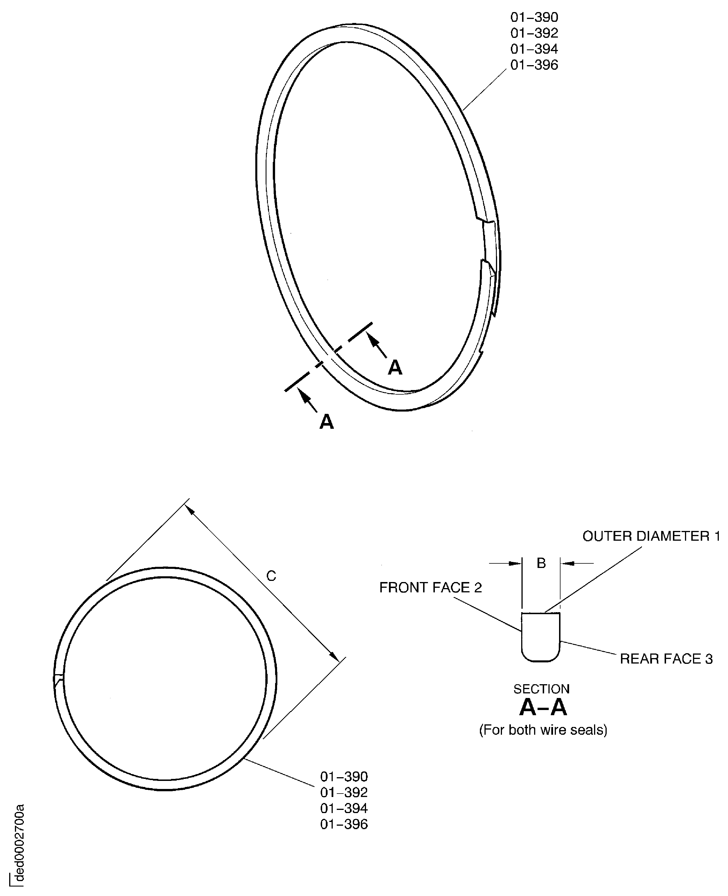 Wire Seals - inspection locations