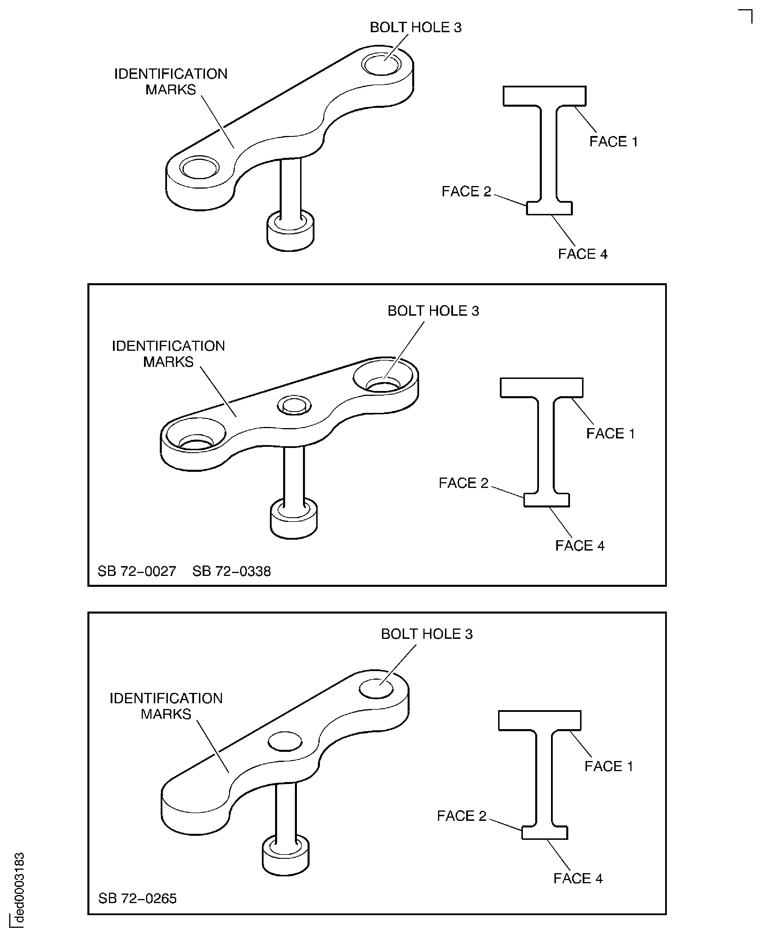 Stage 5 blanking plug - inspection locations
