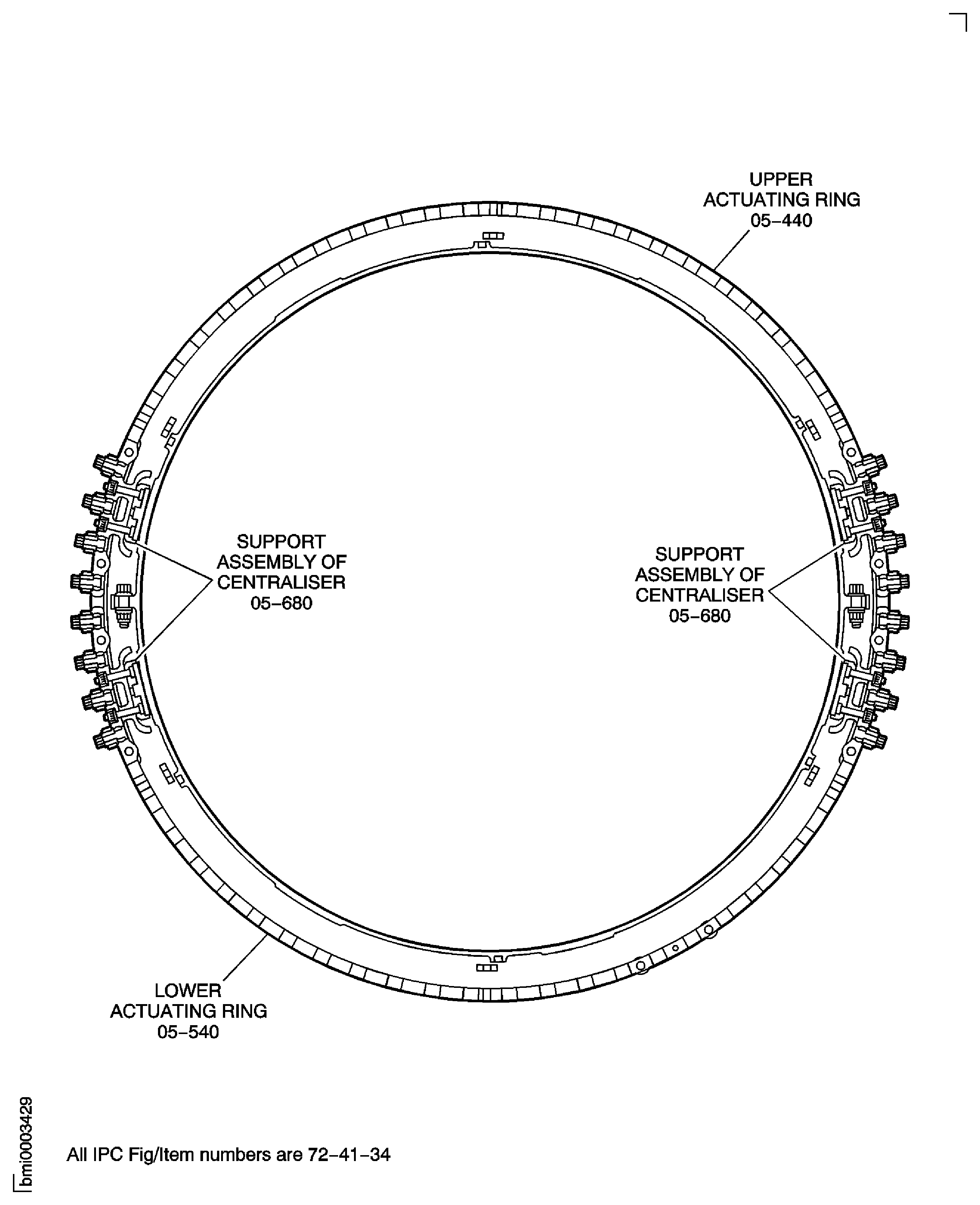 Remove the Stage 5 Actuating Ring Bridging Pieces
