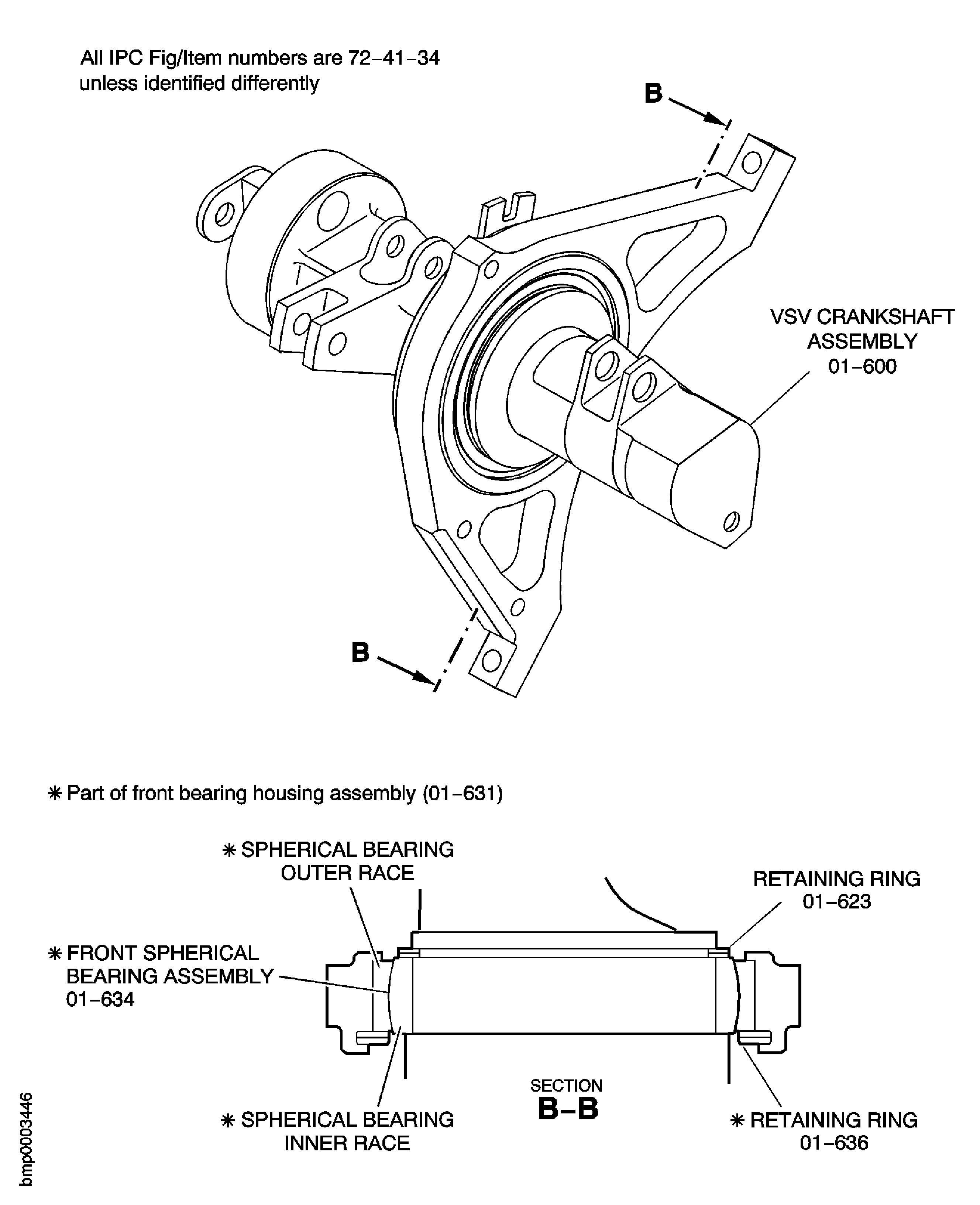 View Showing the Front Bearing Housing Assembly