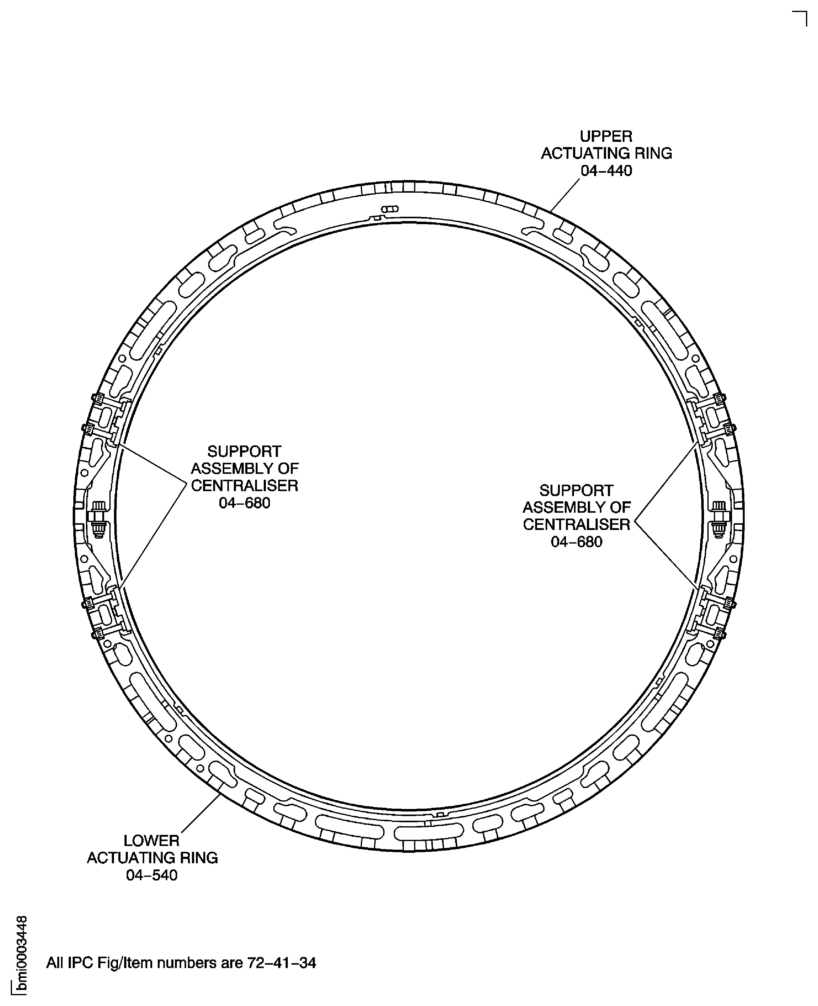Remove the Stage 4 Actuating Ring Bridging Pieces