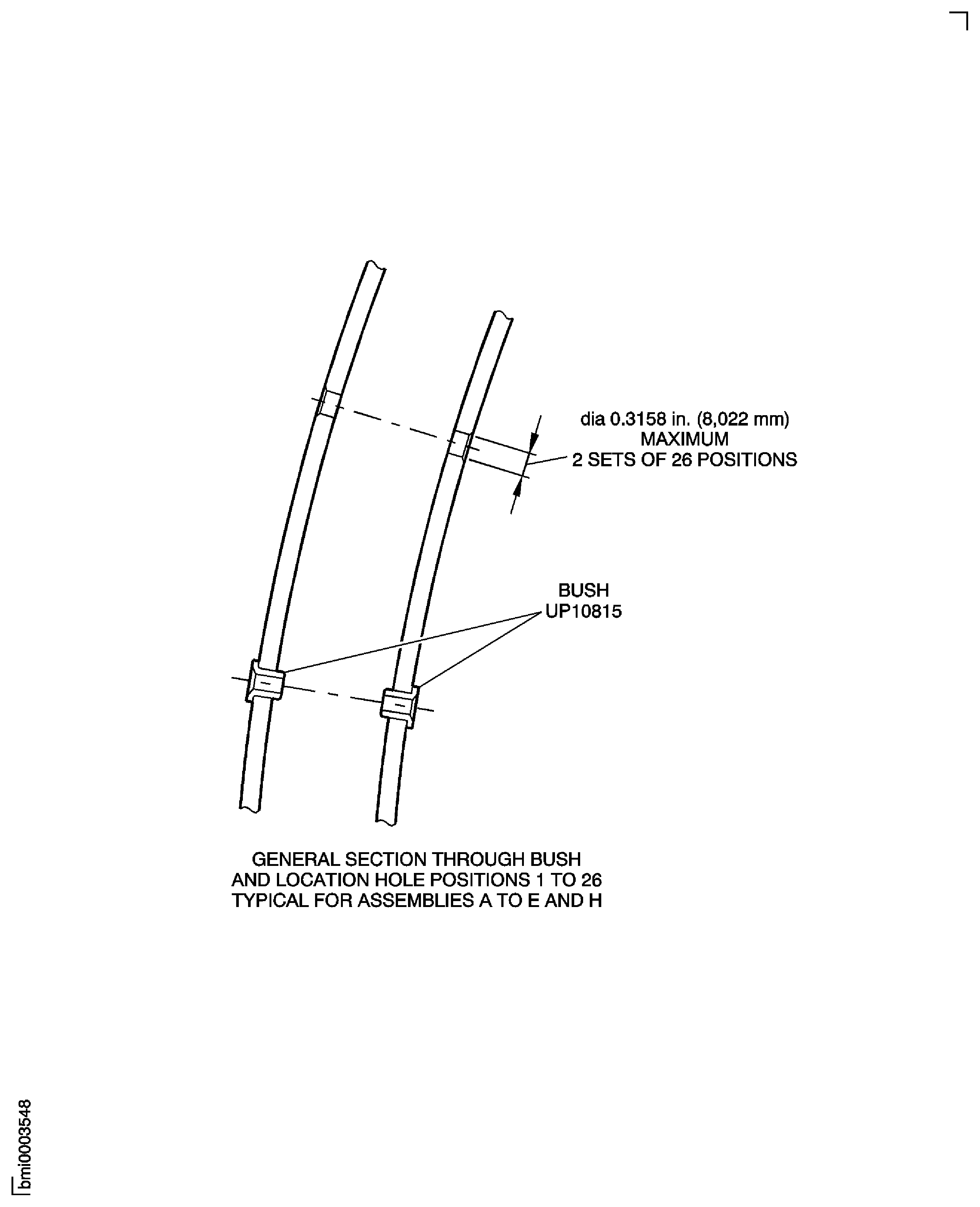 Pre SBE 72-0418: Repair Details and Dimensions - Assembly A to Assembly E and Assembly H
