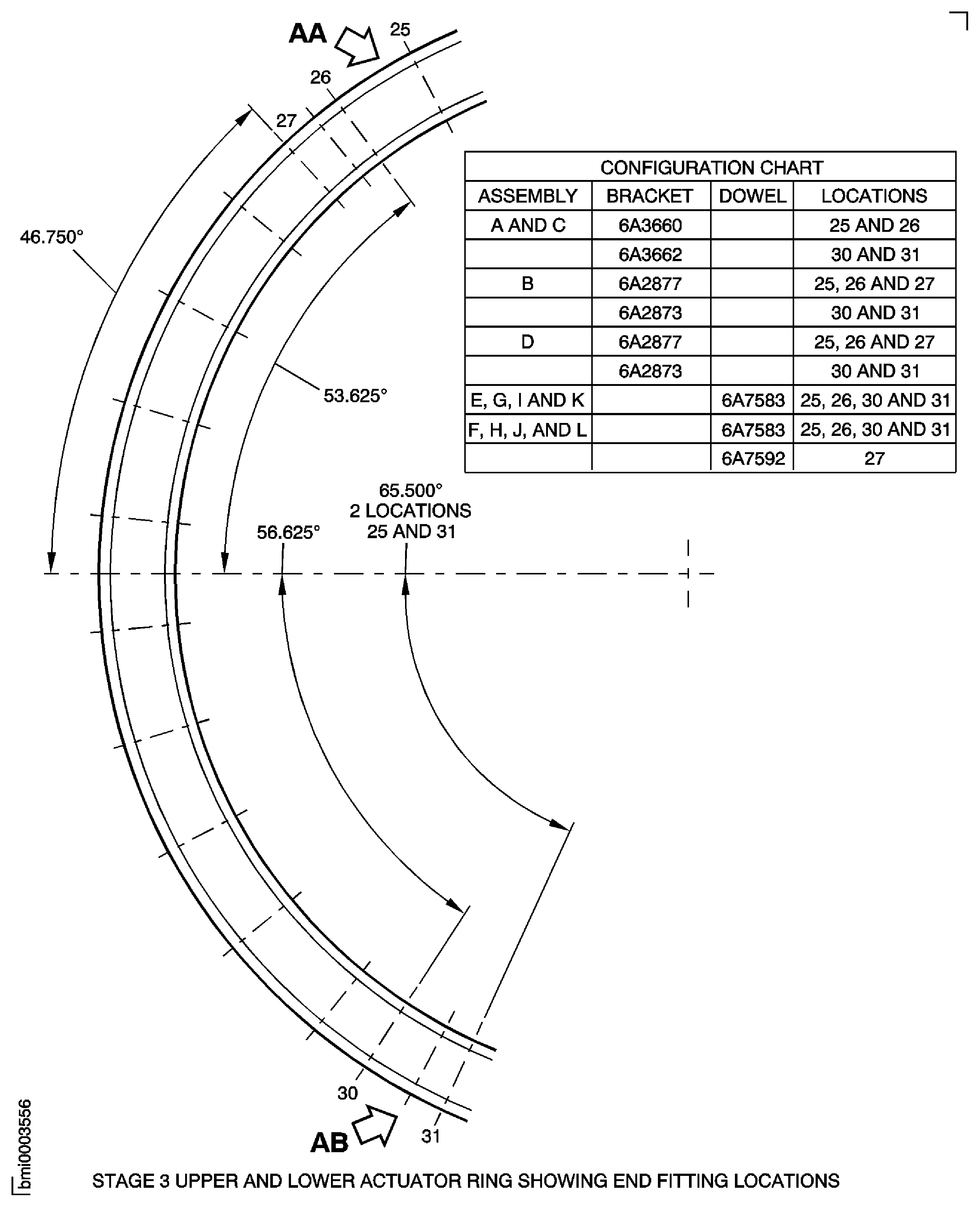 Repair Details and Dimensions - Assembly A to Assembly I