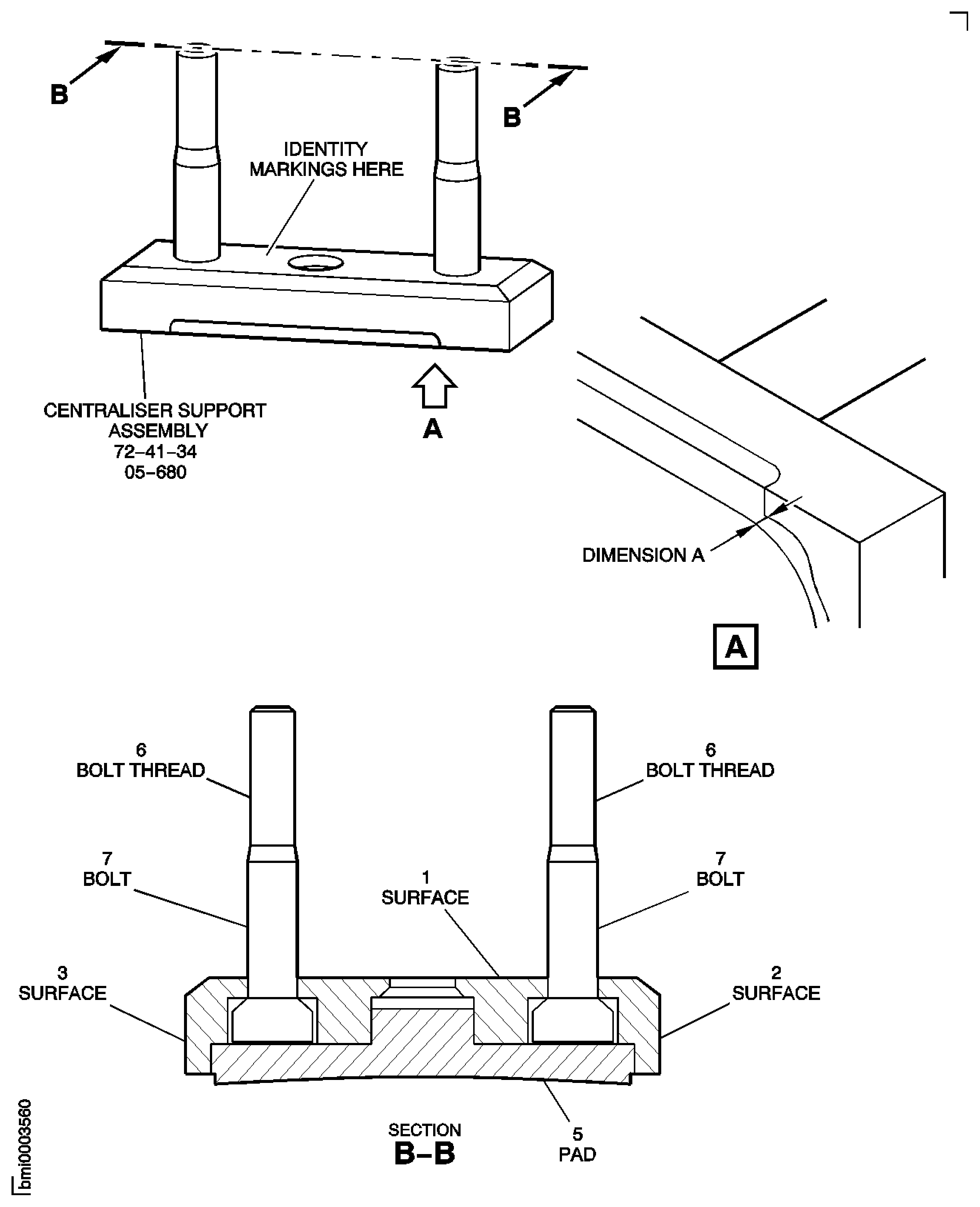 Stage 5 Centaliser Support Assembly - Inspection Locations