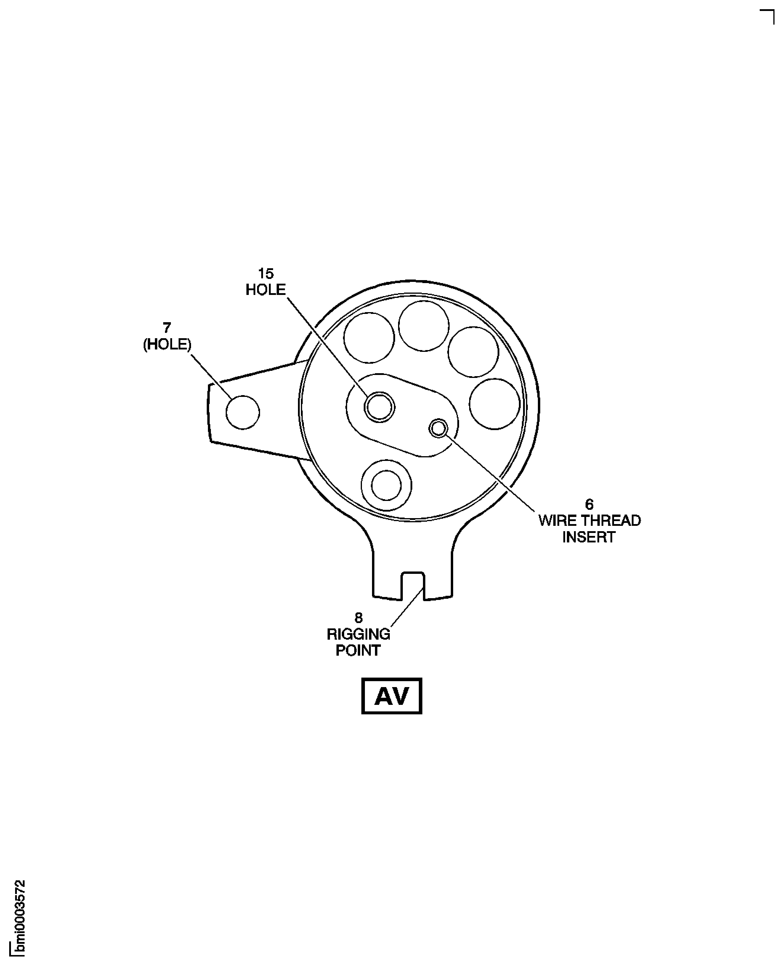 SBE 72-0564: Vane Actuating Crank Shaft - Inspection Locations