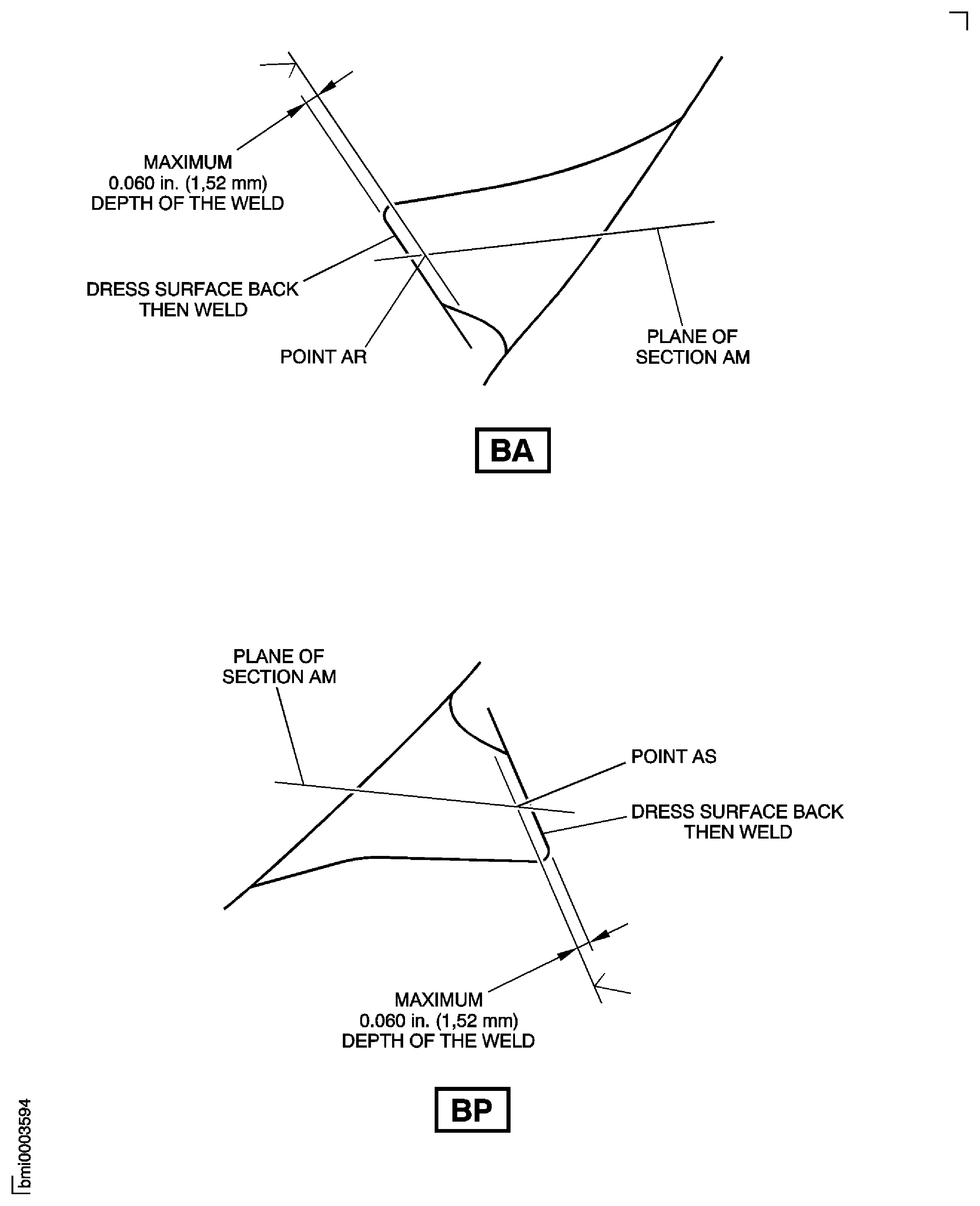Repair Details And Dimensions - Assembly E And F