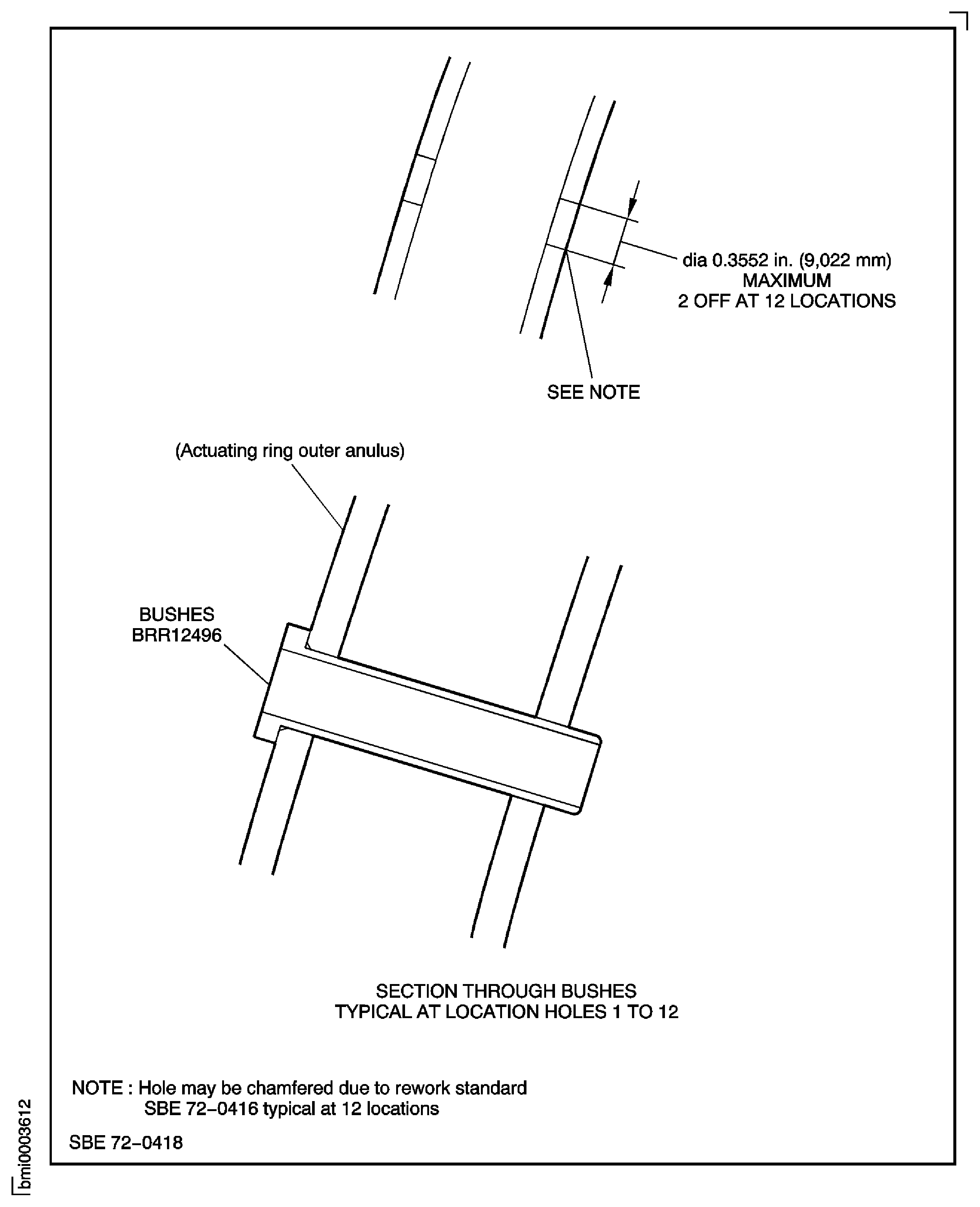 SBE 72-0418: Repair Details and Dimensions - Assembly I to Assembly L