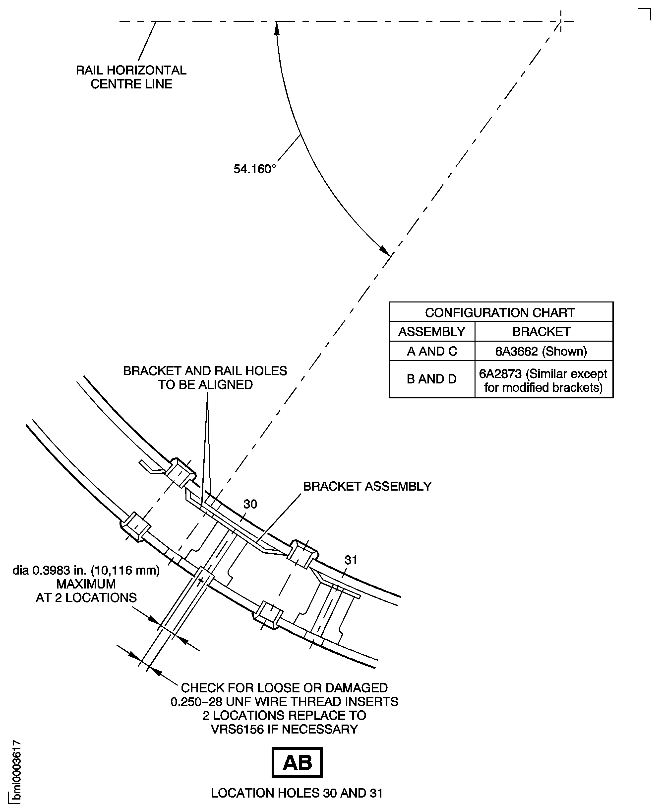 Pre SBE 72-0385: Repair Details and Dimensions - Assembly A to Assembly D