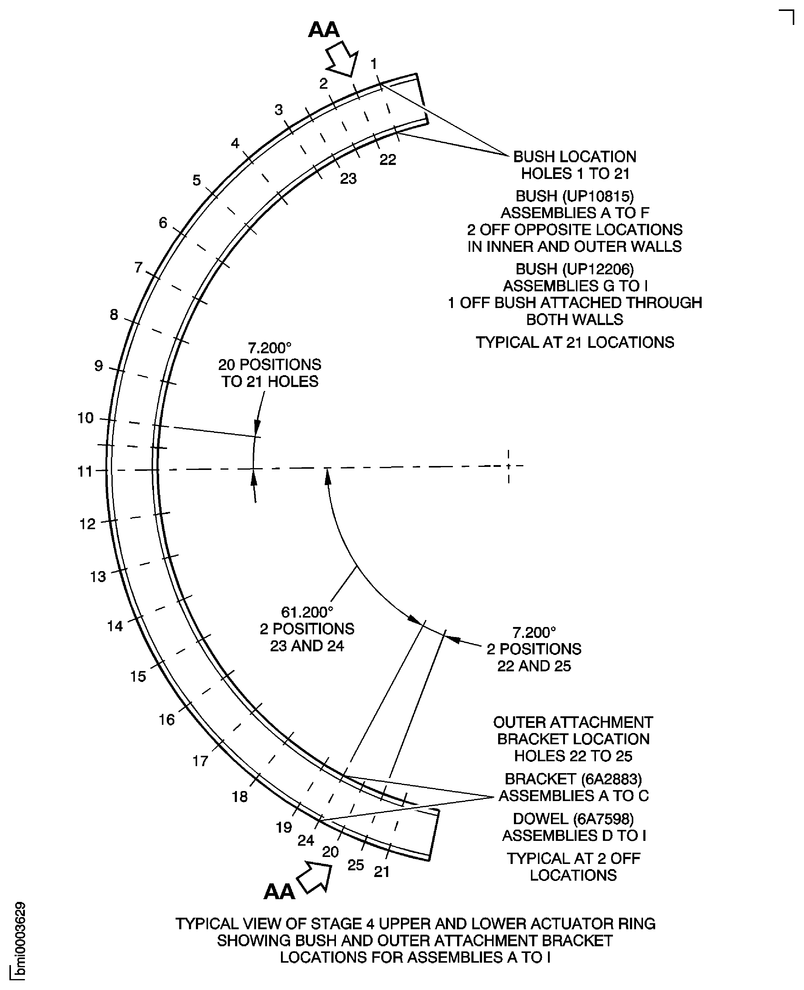 Repair Details and Dimensions - Assembly A to Assembly I
