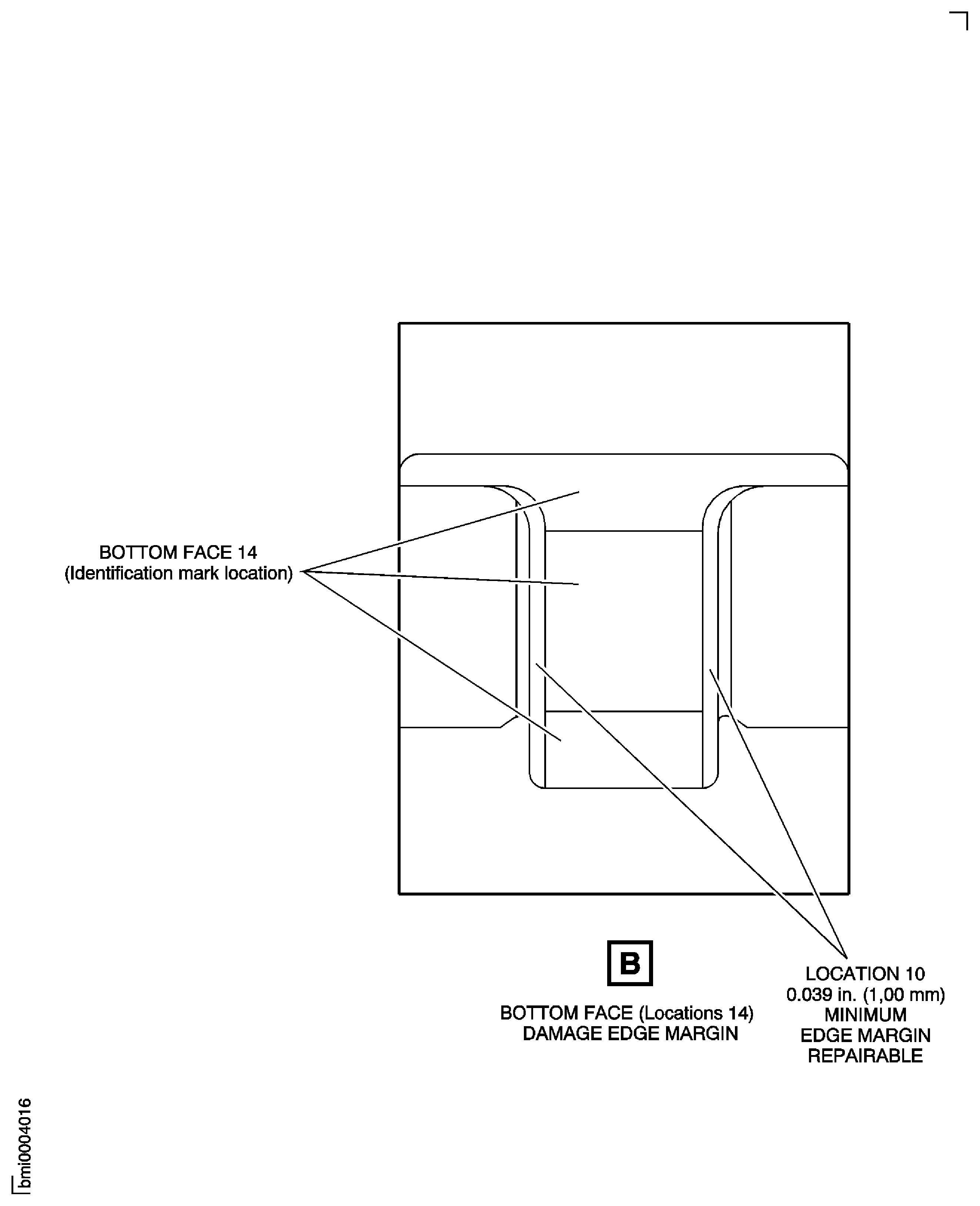 Stage 9 Rotor Blade - Dovetail End Faces and Corners