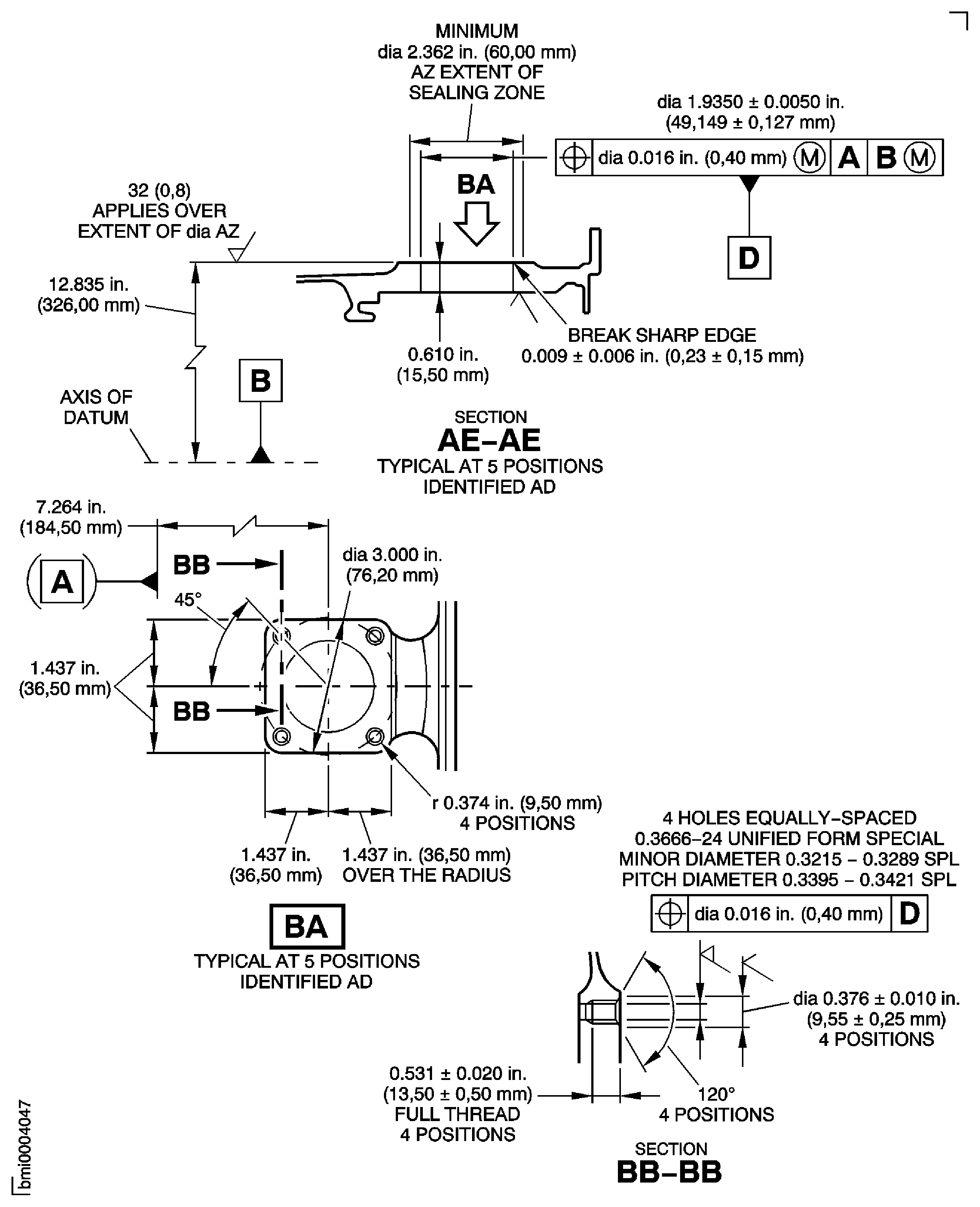 Repair Details and Dimensions Assembly A and Assembly B